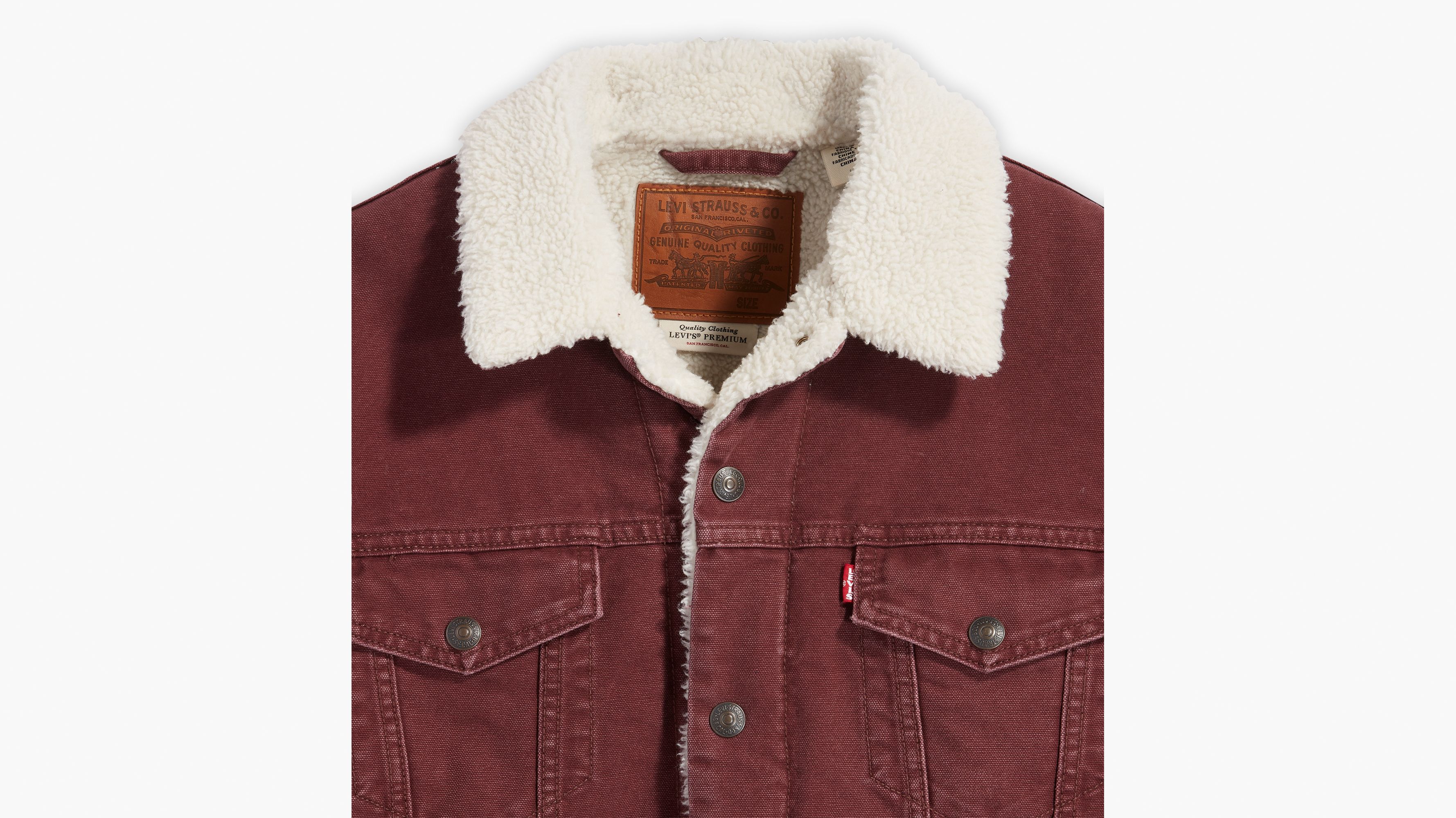 levis sherpa brown