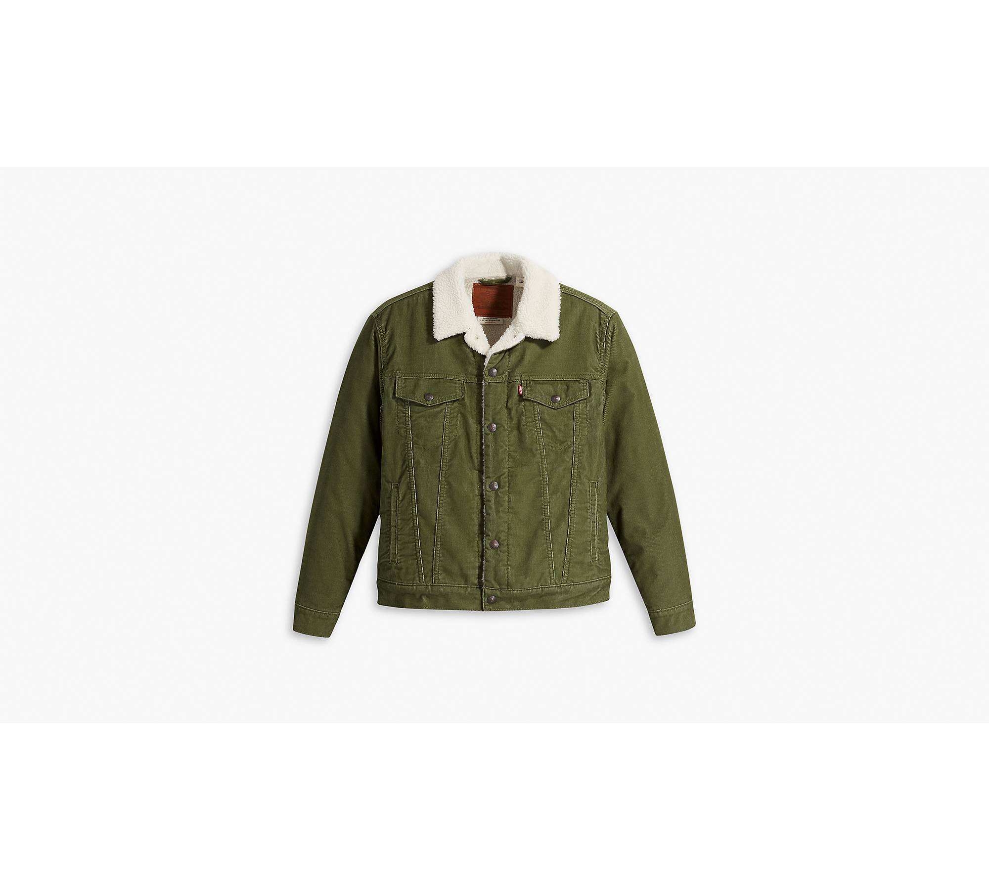 Type Iii Sherpa Trucker Jacket - Green | Levi's® LU