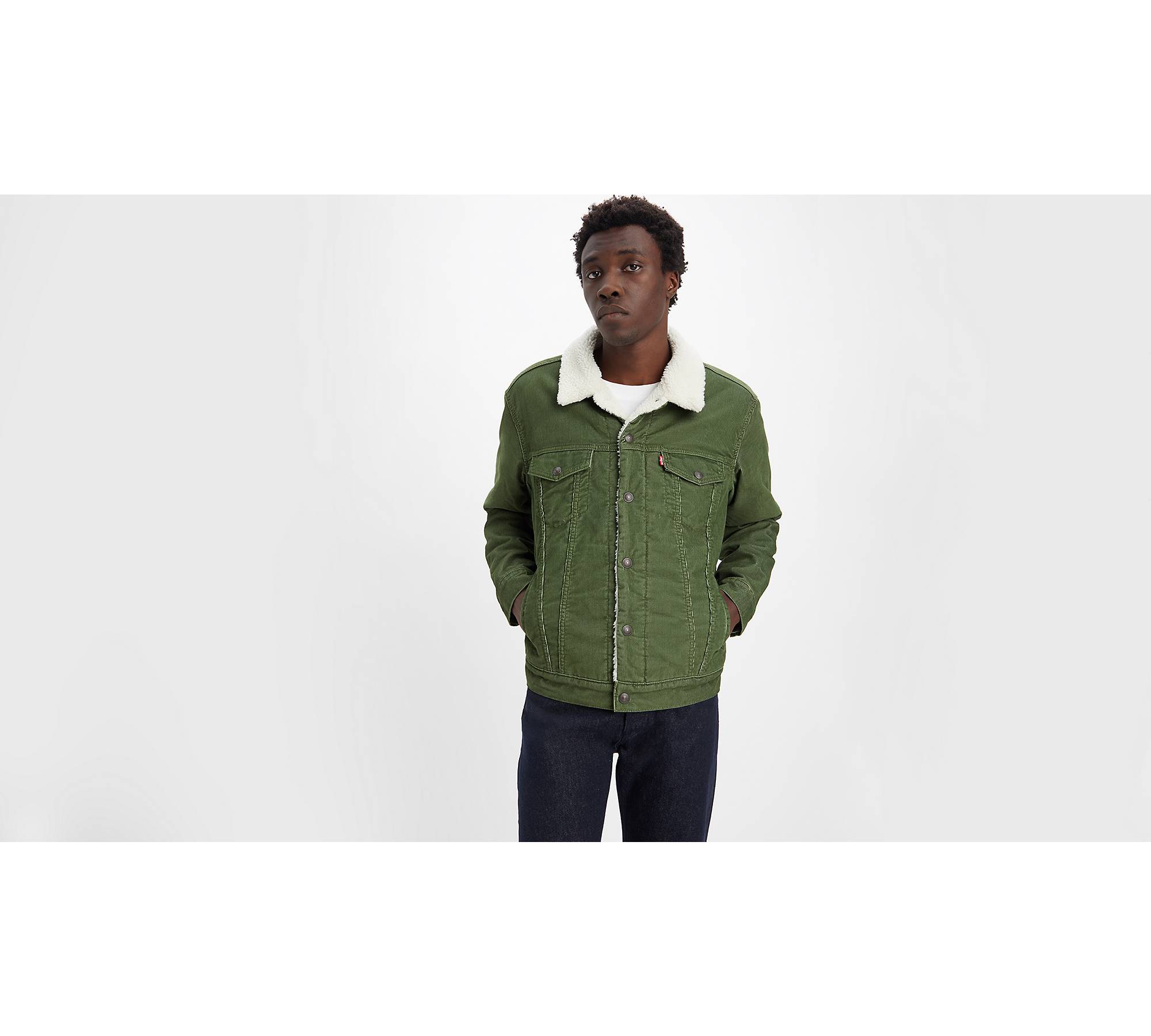 Cozy Sherpa Jacket, Green Sherpa Jacket