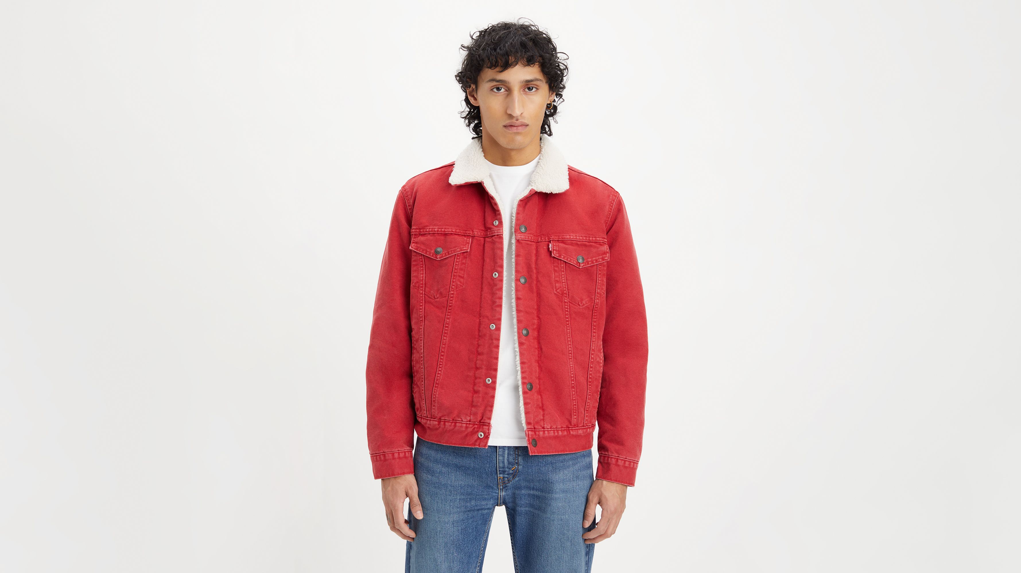 Type Iii Sherpa Trucker Jacket - Red | Levi's® US