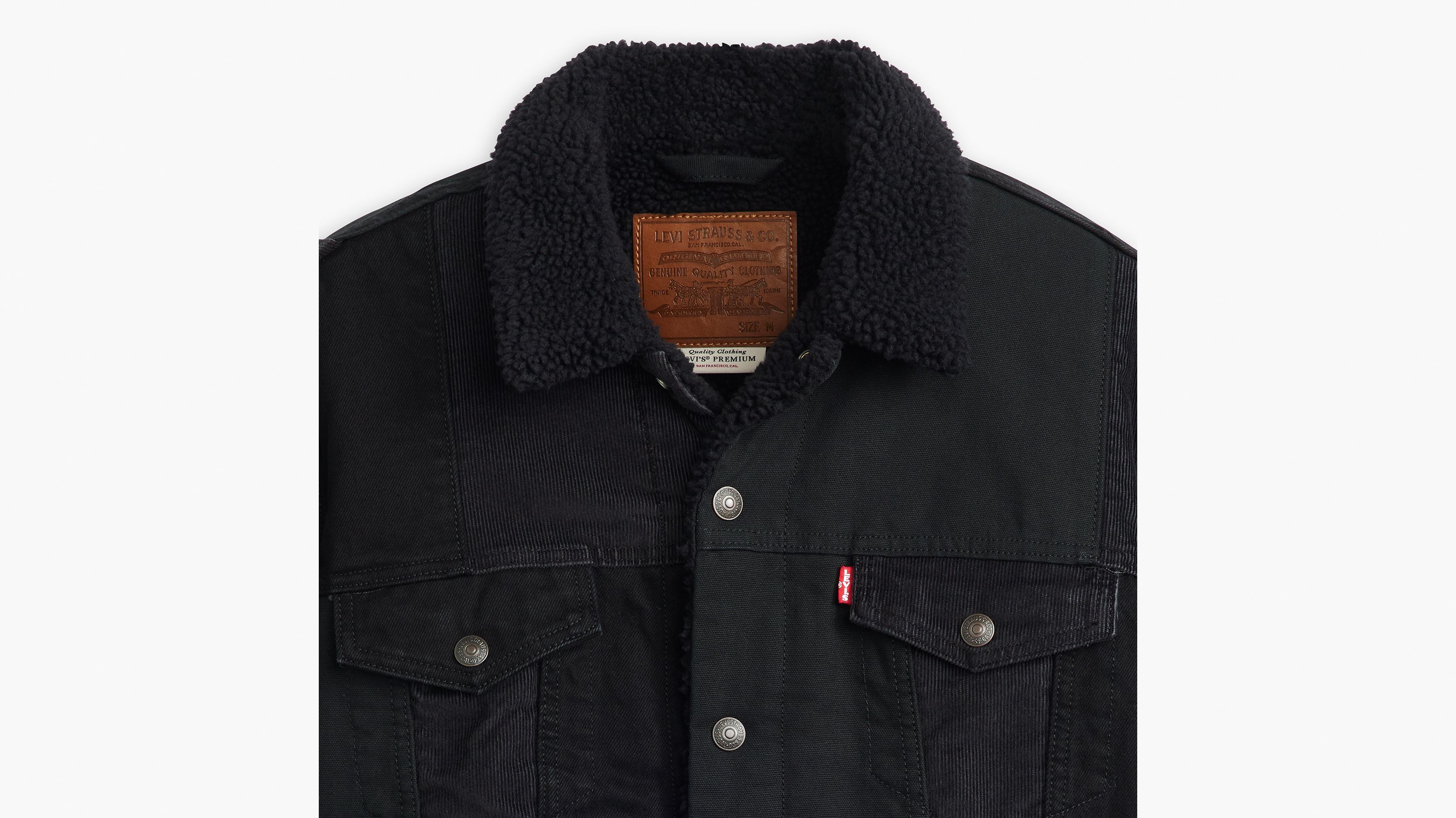 Type Iii Sherpa Trucker Jacket Black Levi s US