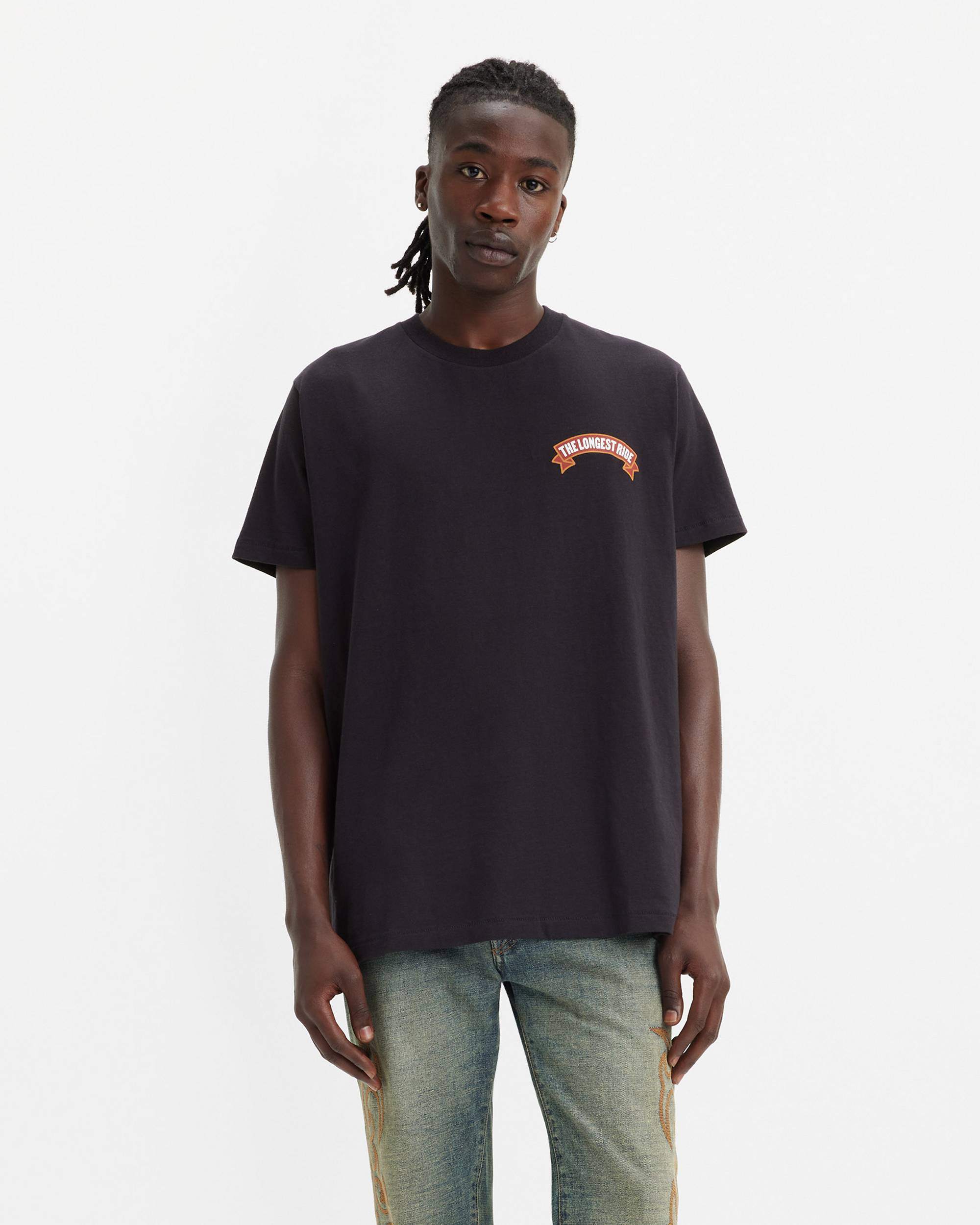 Levi's® X Denim Tears Longest Ride Tee - Black | Levi's® CA Levi's® X Denim Tears Longest Ride Tee - Black | Levi's® CA