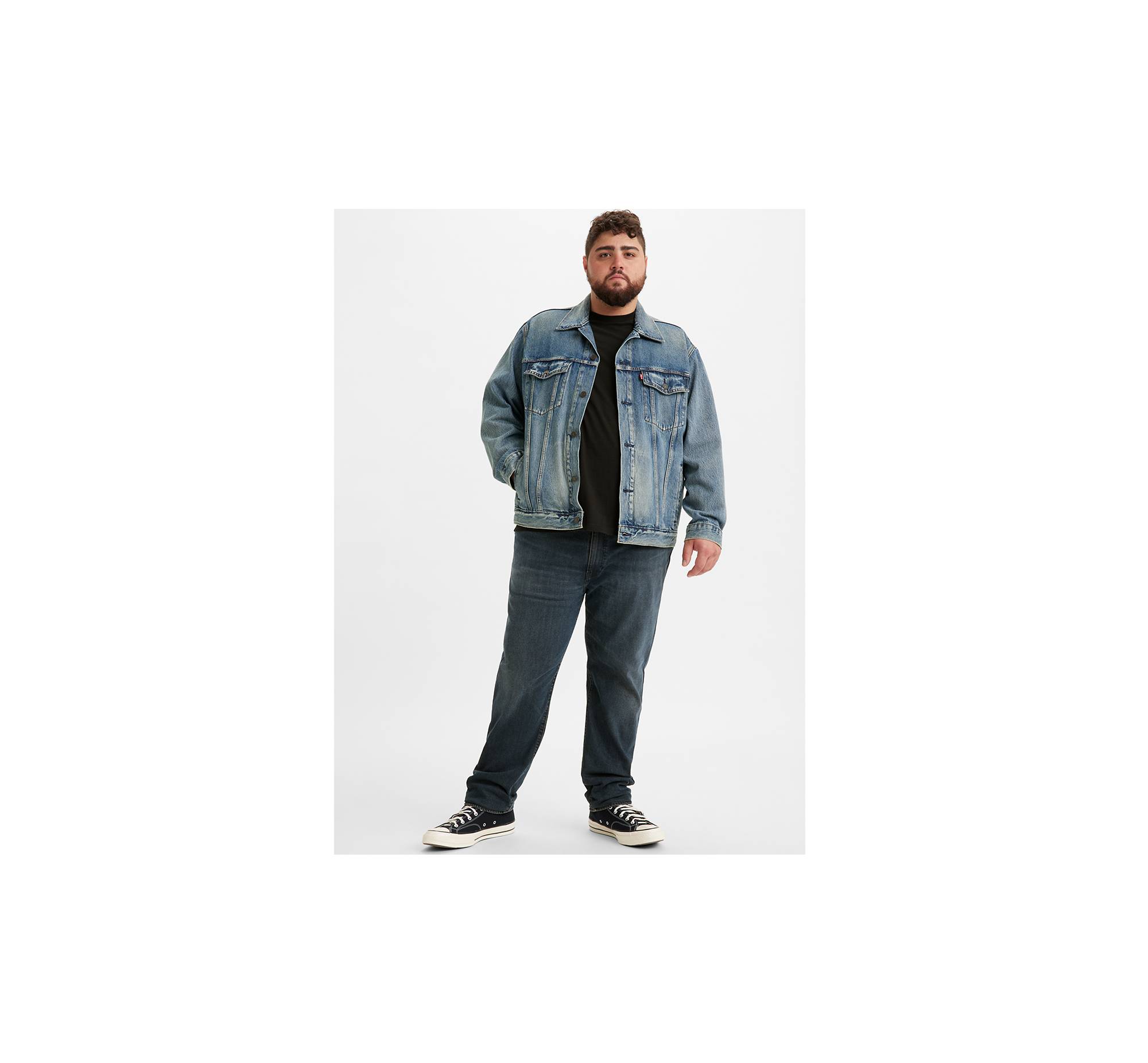 Arizona Men's Oversized Fit Denim Trucker Jacket