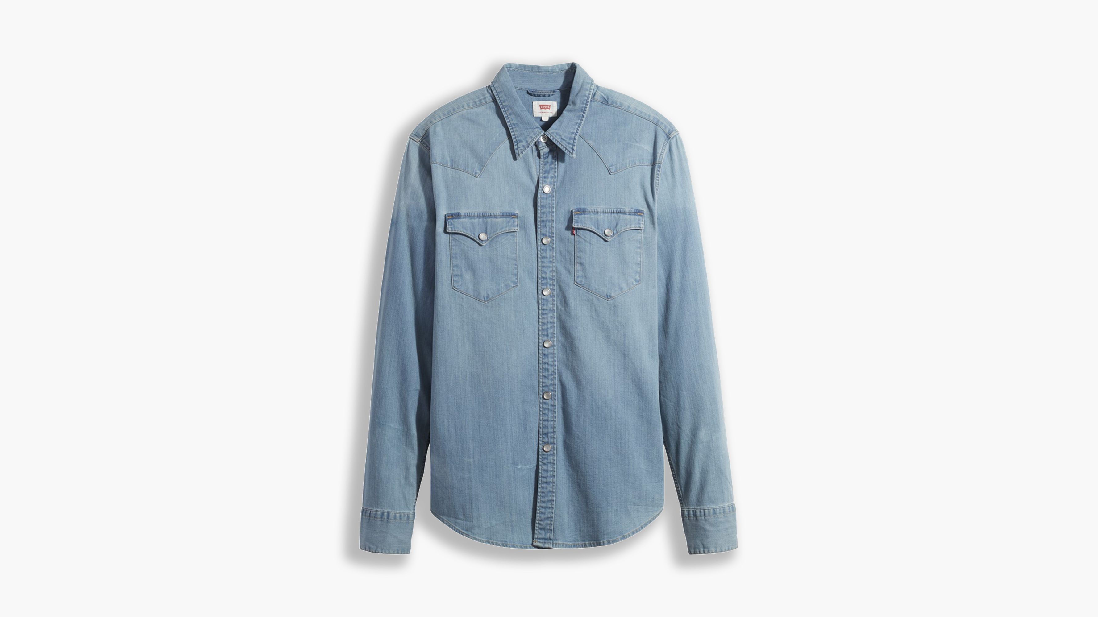 levi's barstow western shirt grey