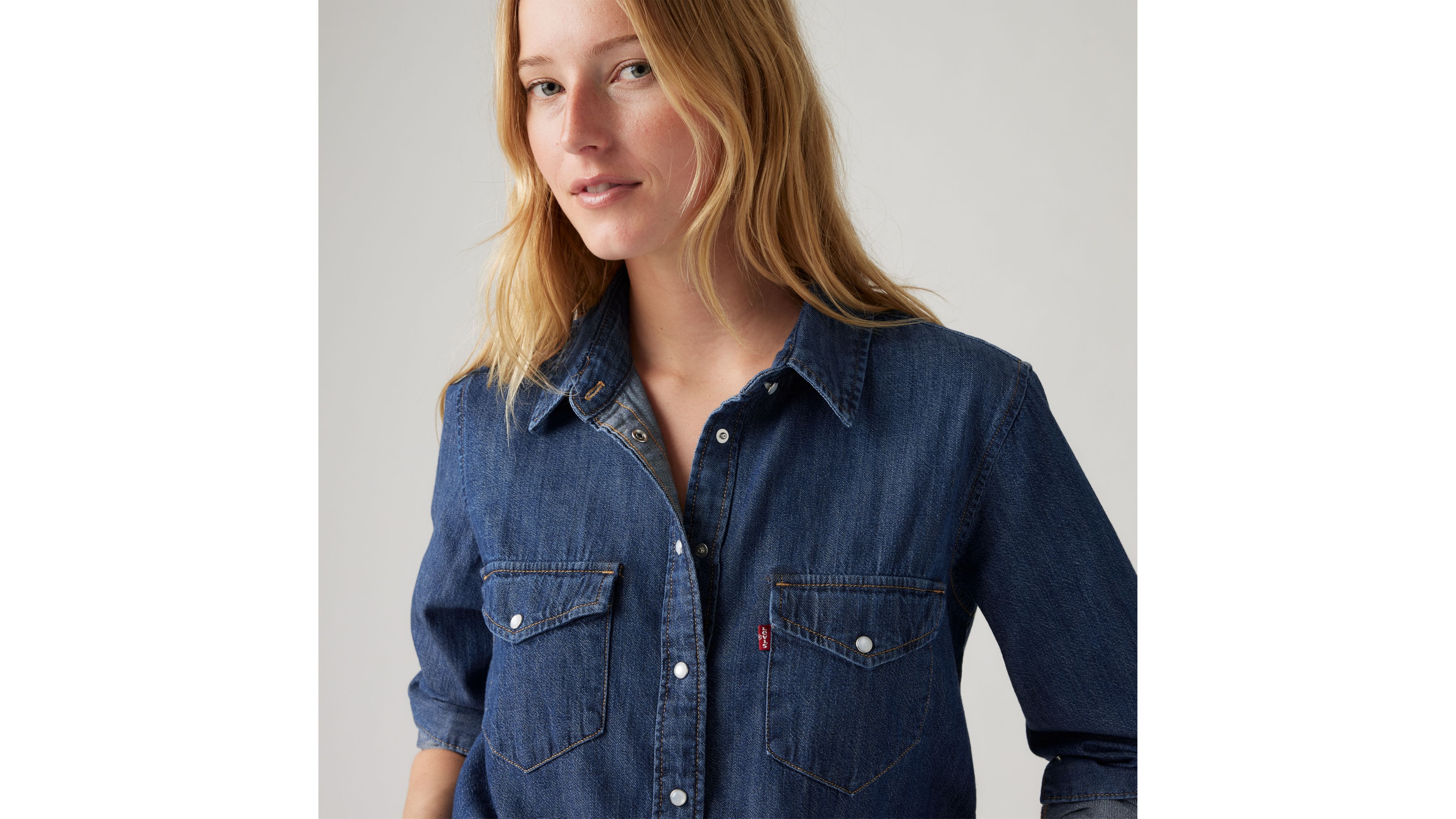 Iconic Western Denim Shirt - Medium Wash