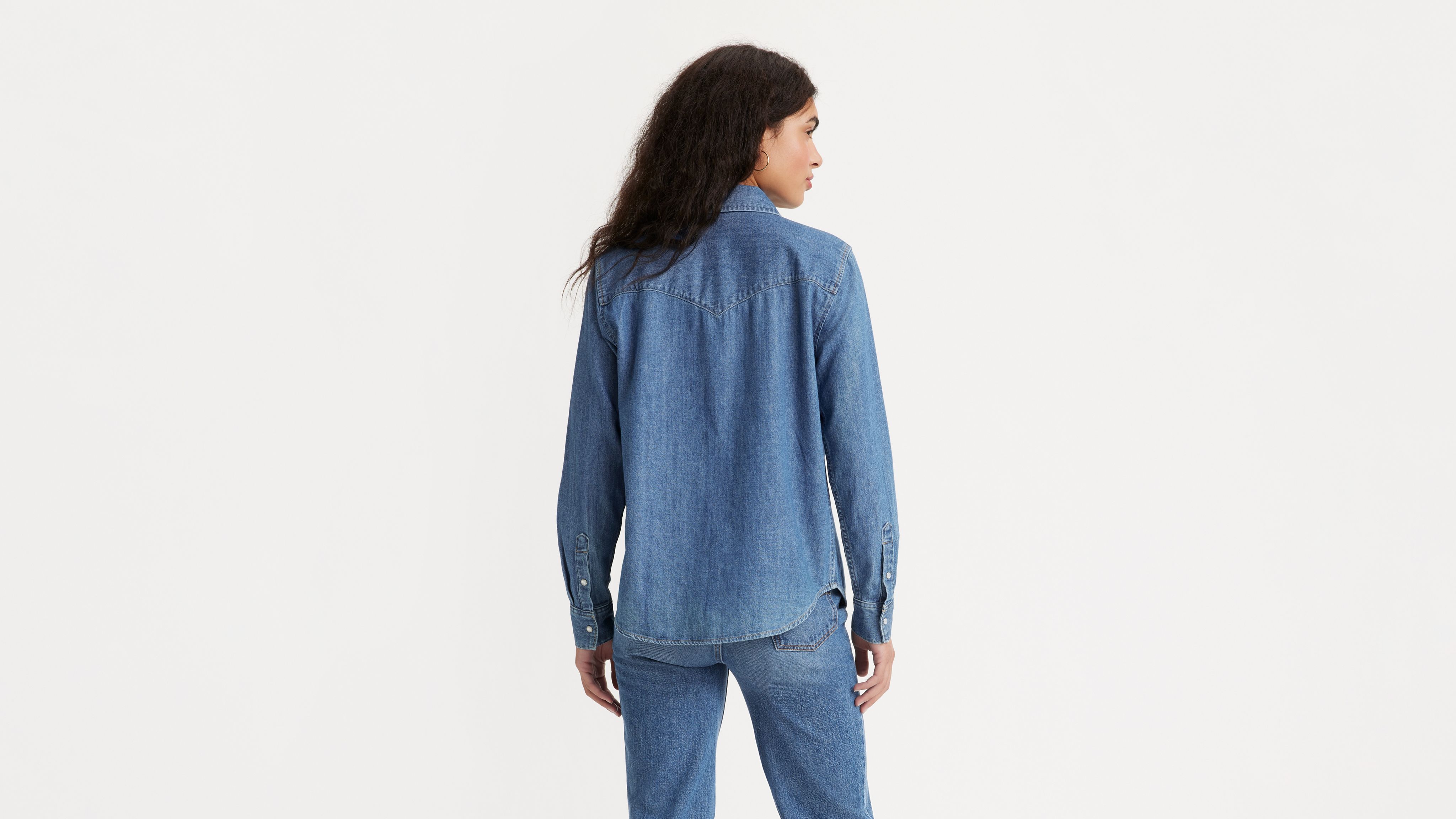 Iconic Western Denim Shirt - Medium Wash