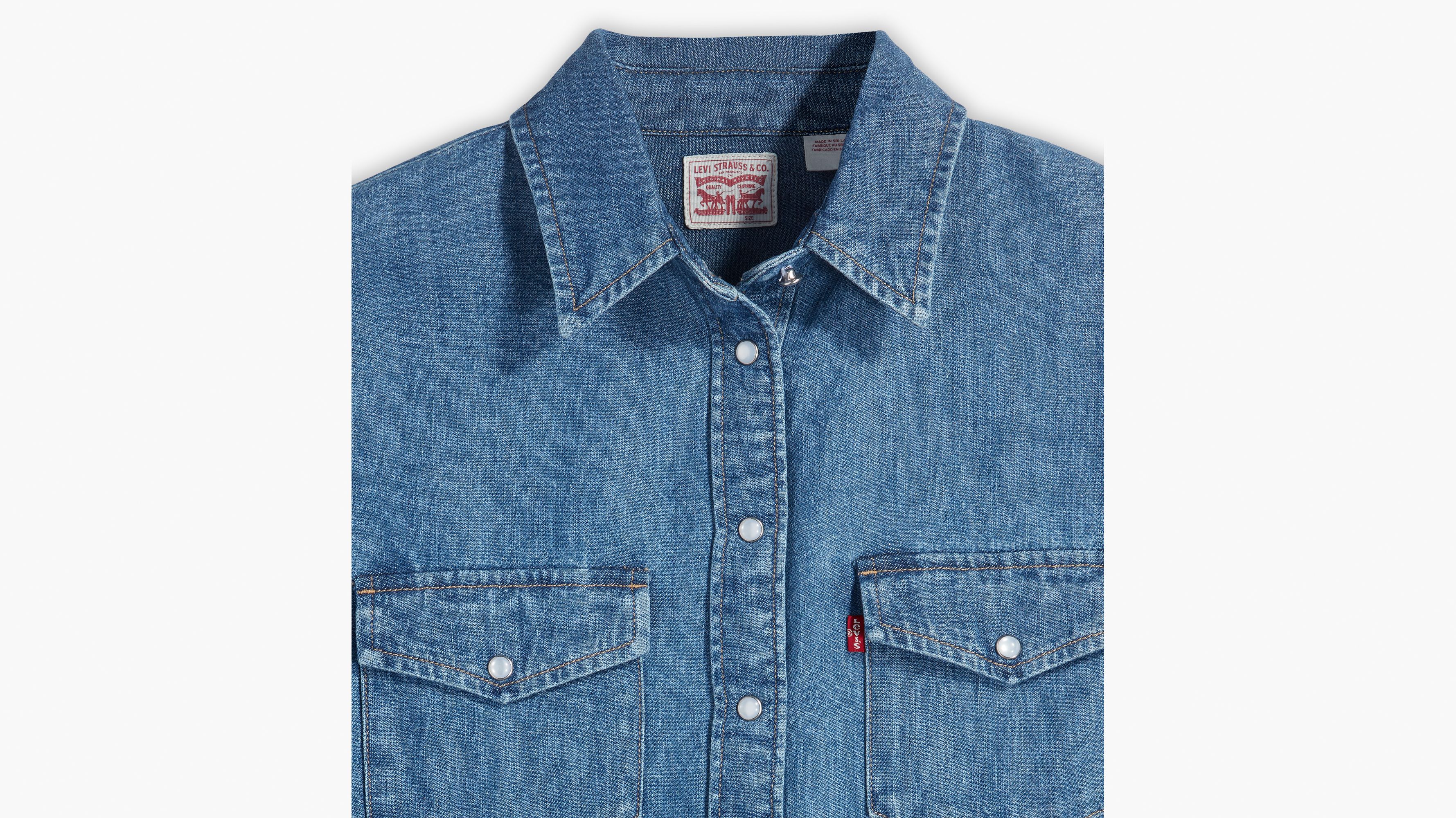 Iconic Western Denim Shirt Medium Wash Levi s CA