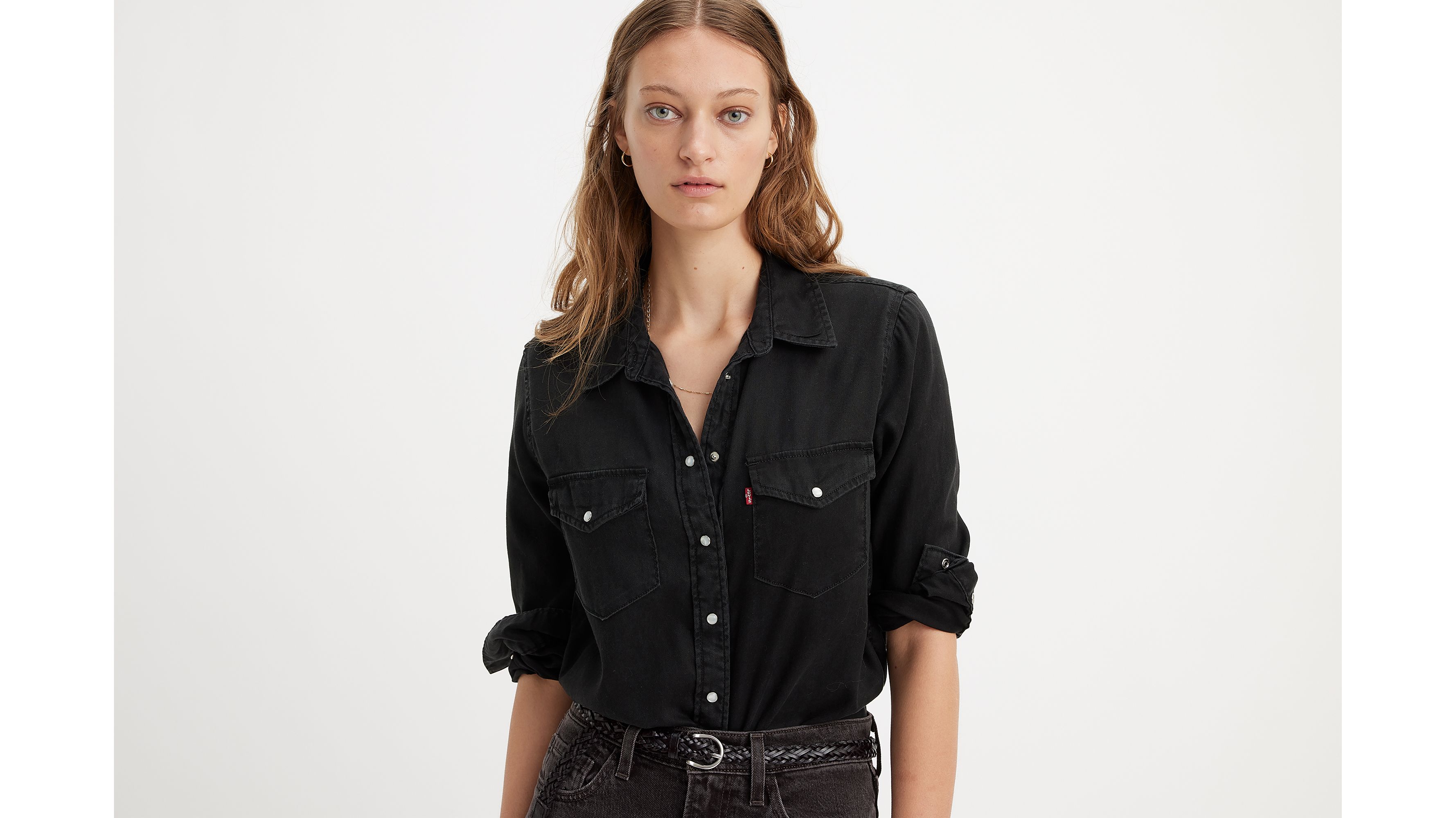 Levi's Roots Collaboration Black Denim Shirt XS S main image 1
