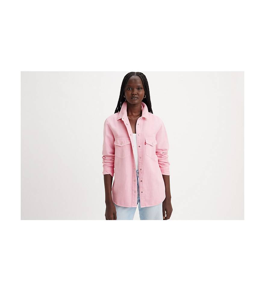 Iconic Western Denim Shirt - Pink | Levi's® US
