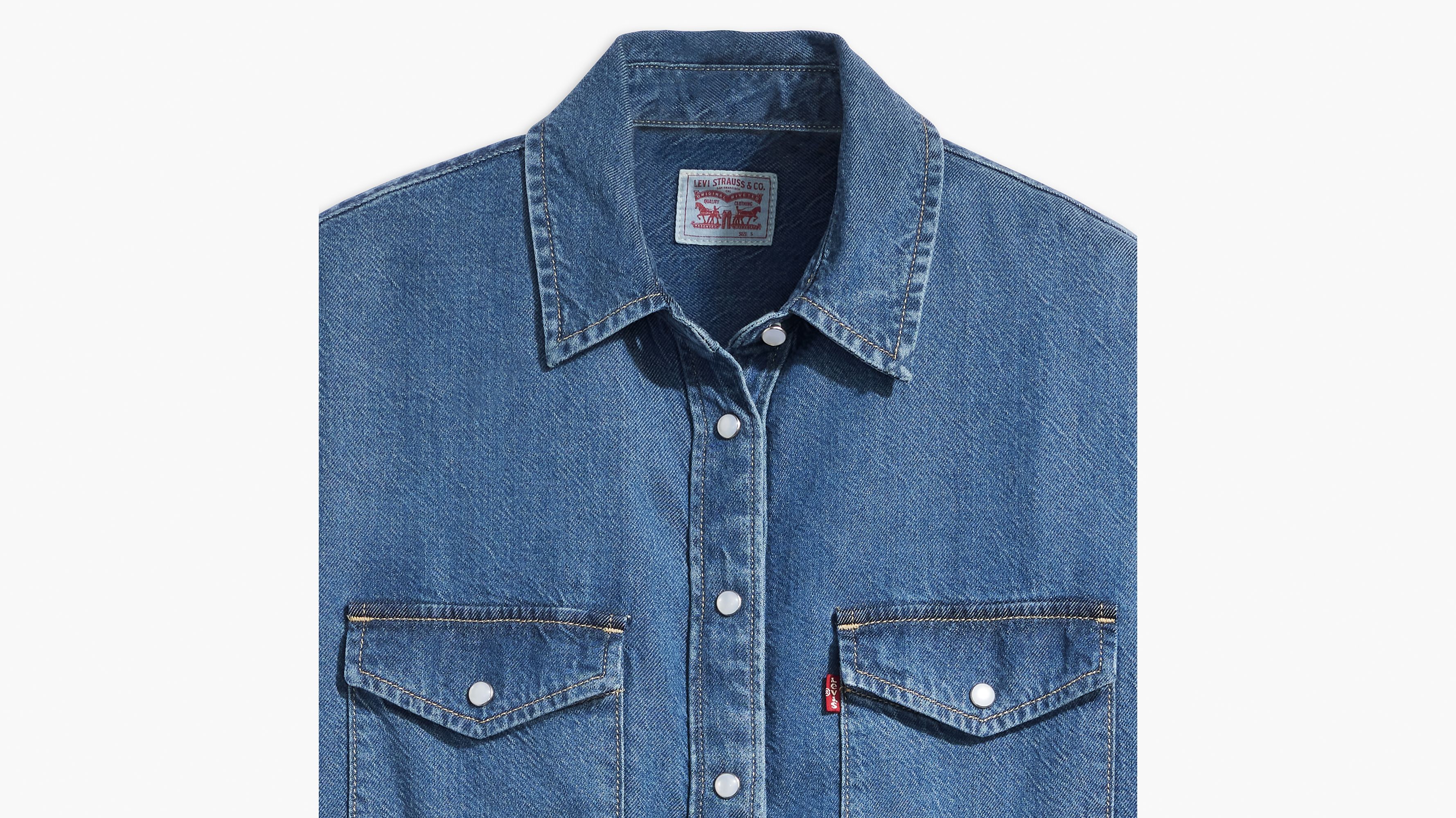 Iconic Western Denim Shirt - Medium Wash