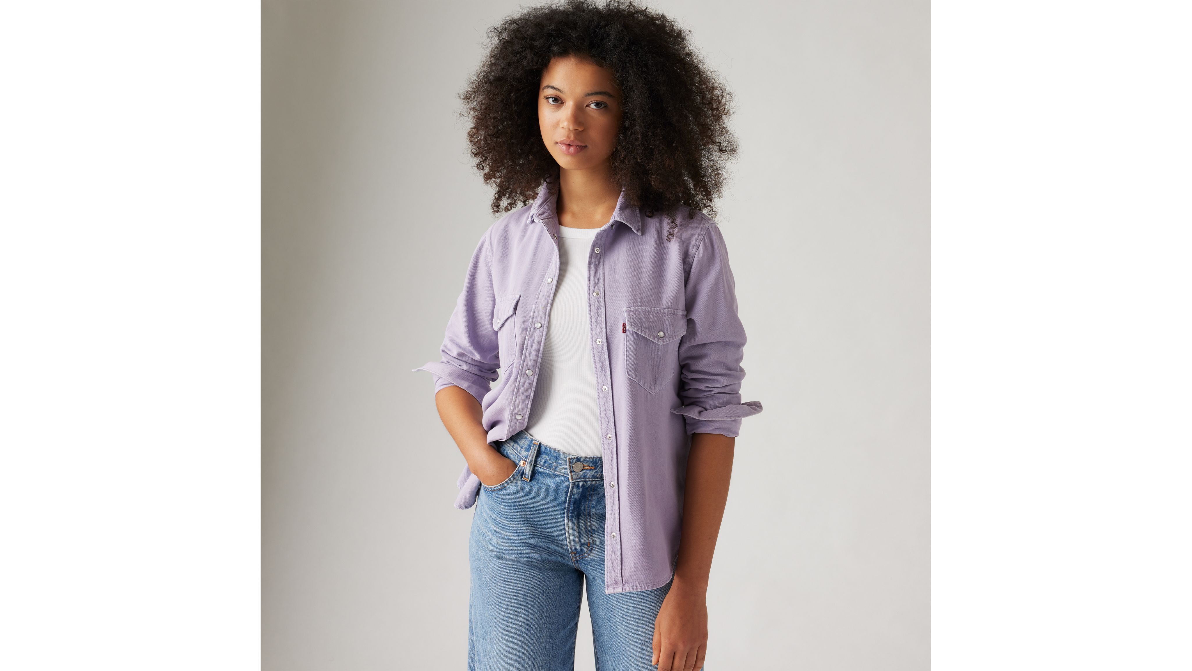 Iconic Western Denim Shirt - Purple | Levi's® US