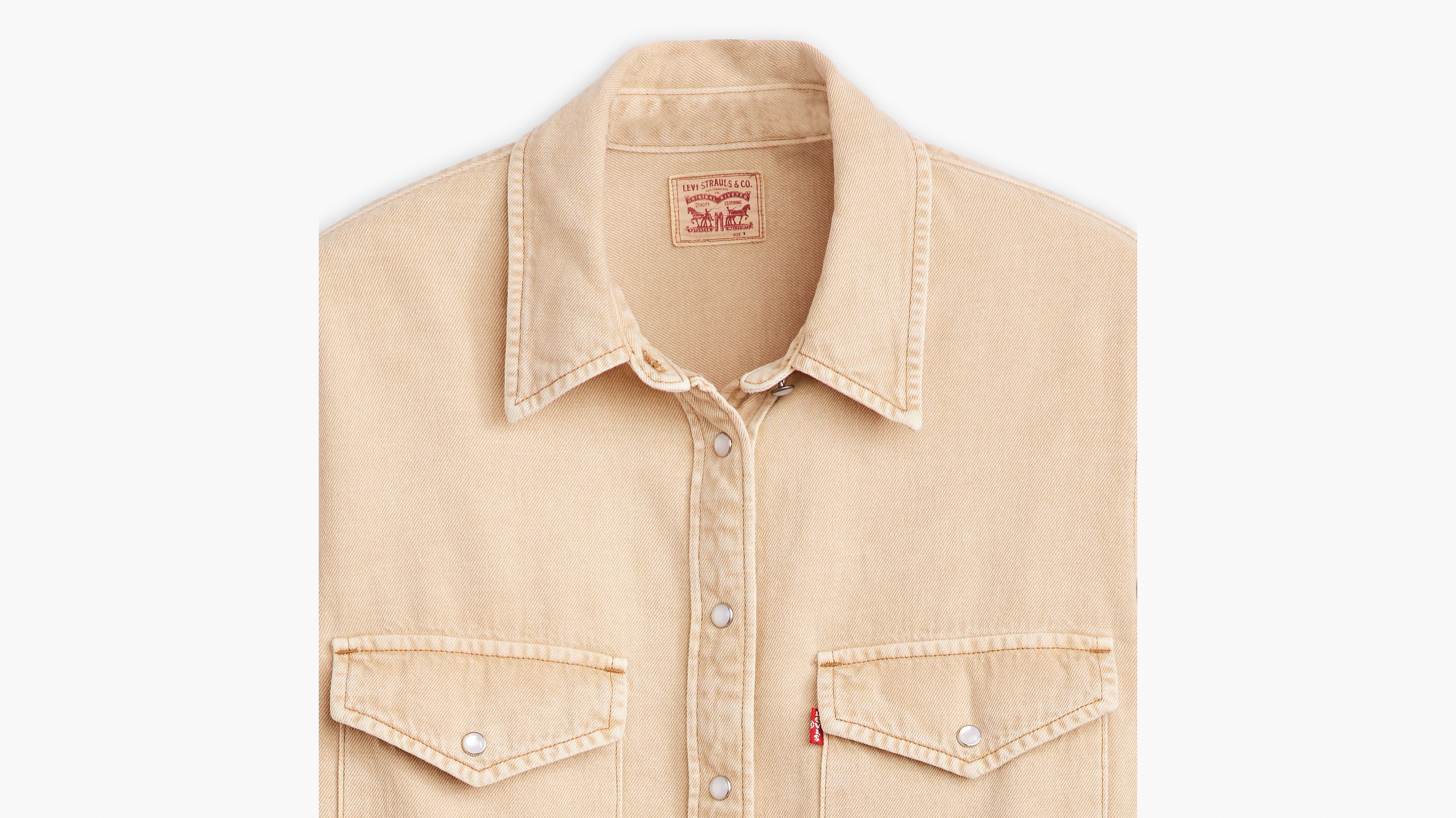 Iconic Lightweight Western Shirt - Beige | Levi's® AT
