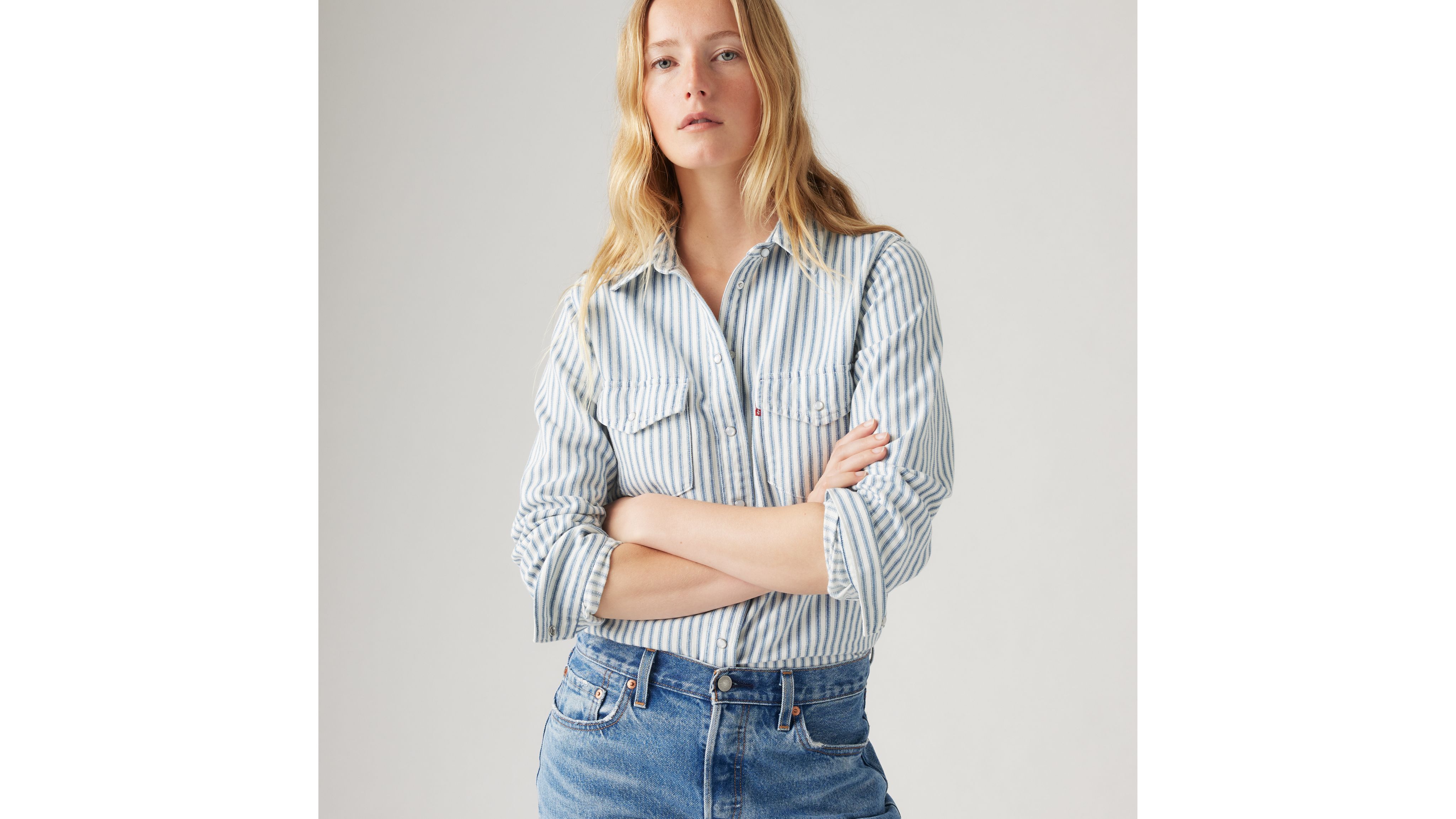 Iconic Lightweight Western Shirt - White | Levi's® NO