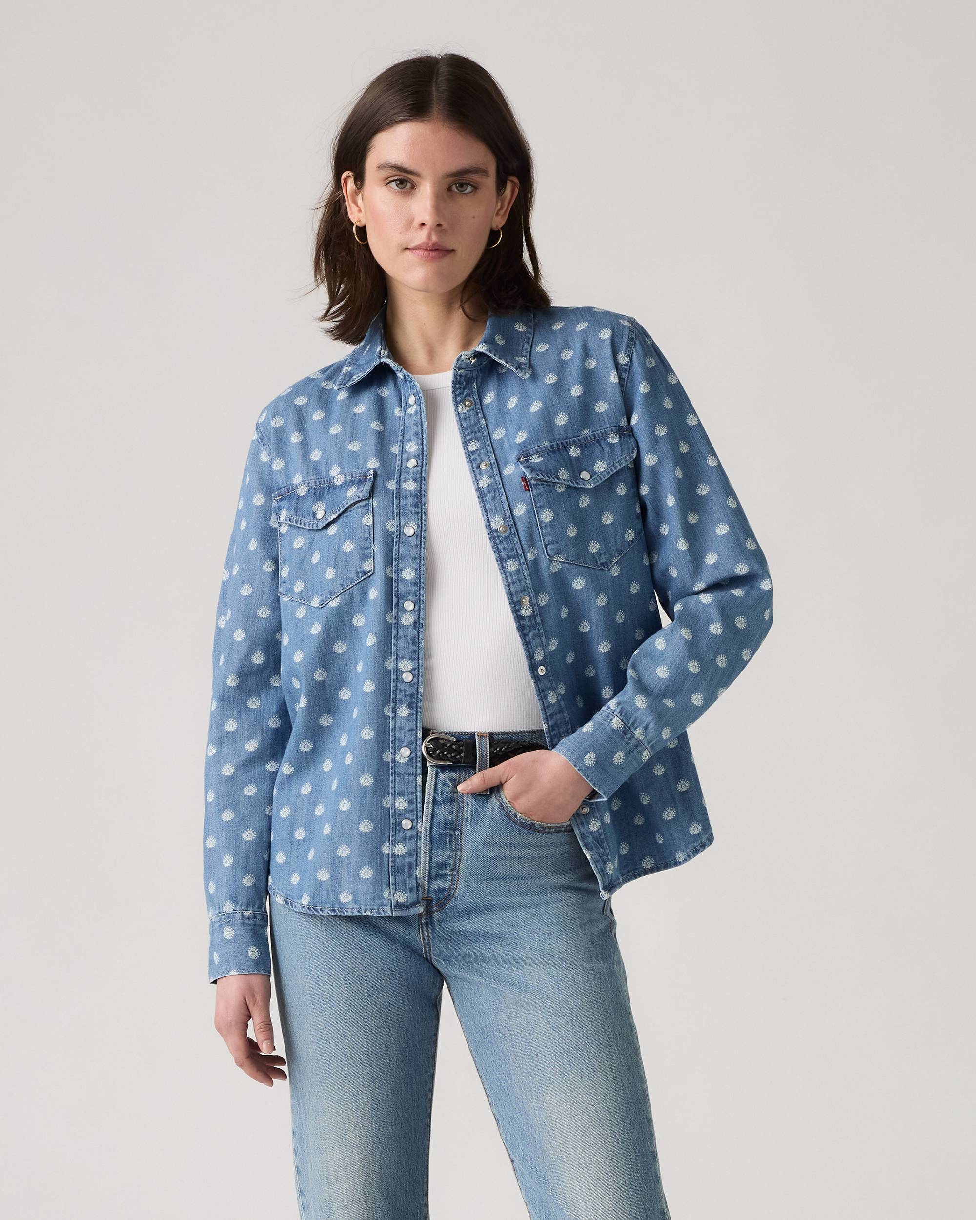 Iconic Western Denim Shirt - Blue | Levi's® US Iconic Western Denim Shirt - Blue | Levi's® US