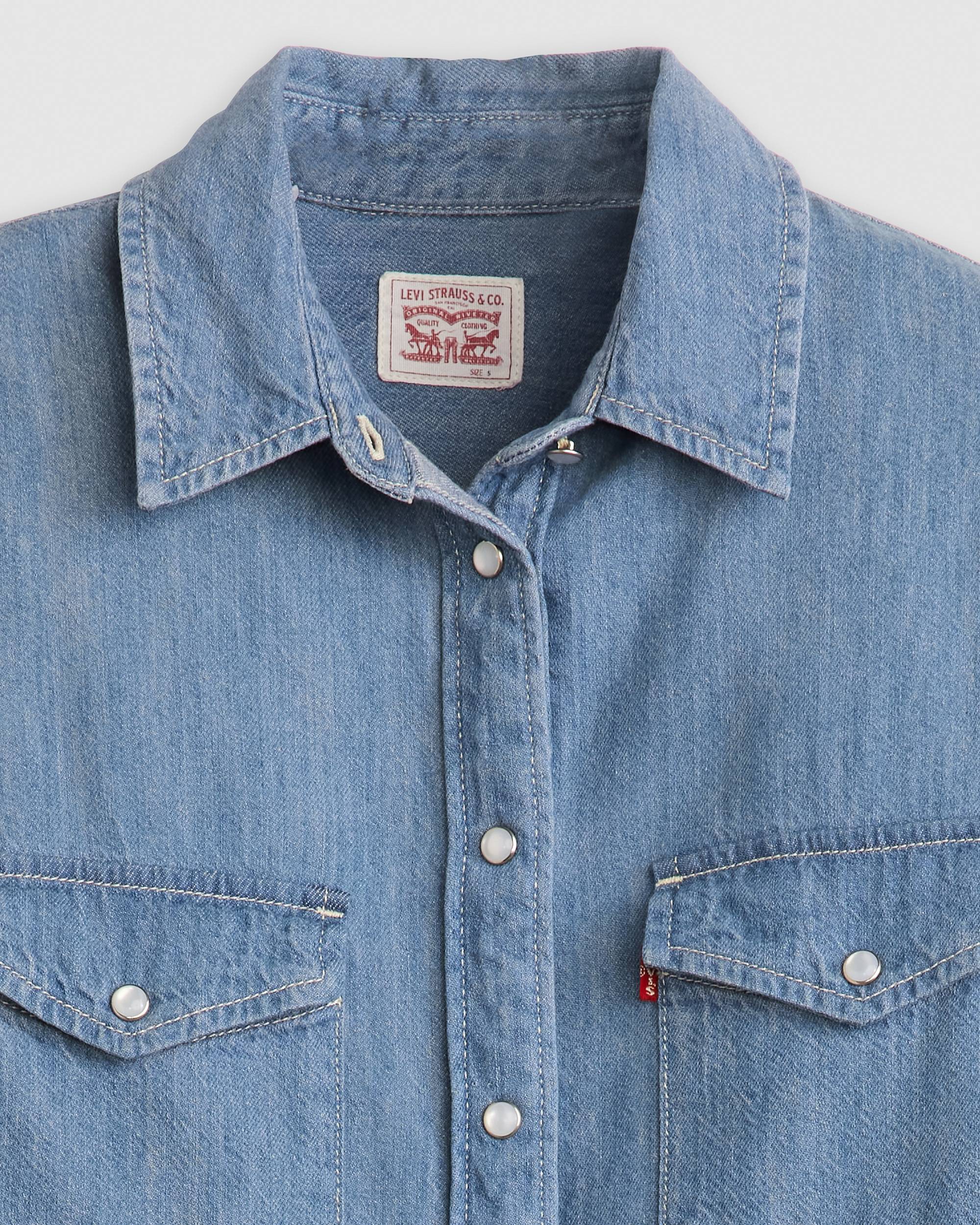 Iconic Western Linen+ Denim Shirt - Blue | Levi's® LV Iconic Western Linen+ Denim Shirt - Blue | Levi's® LV