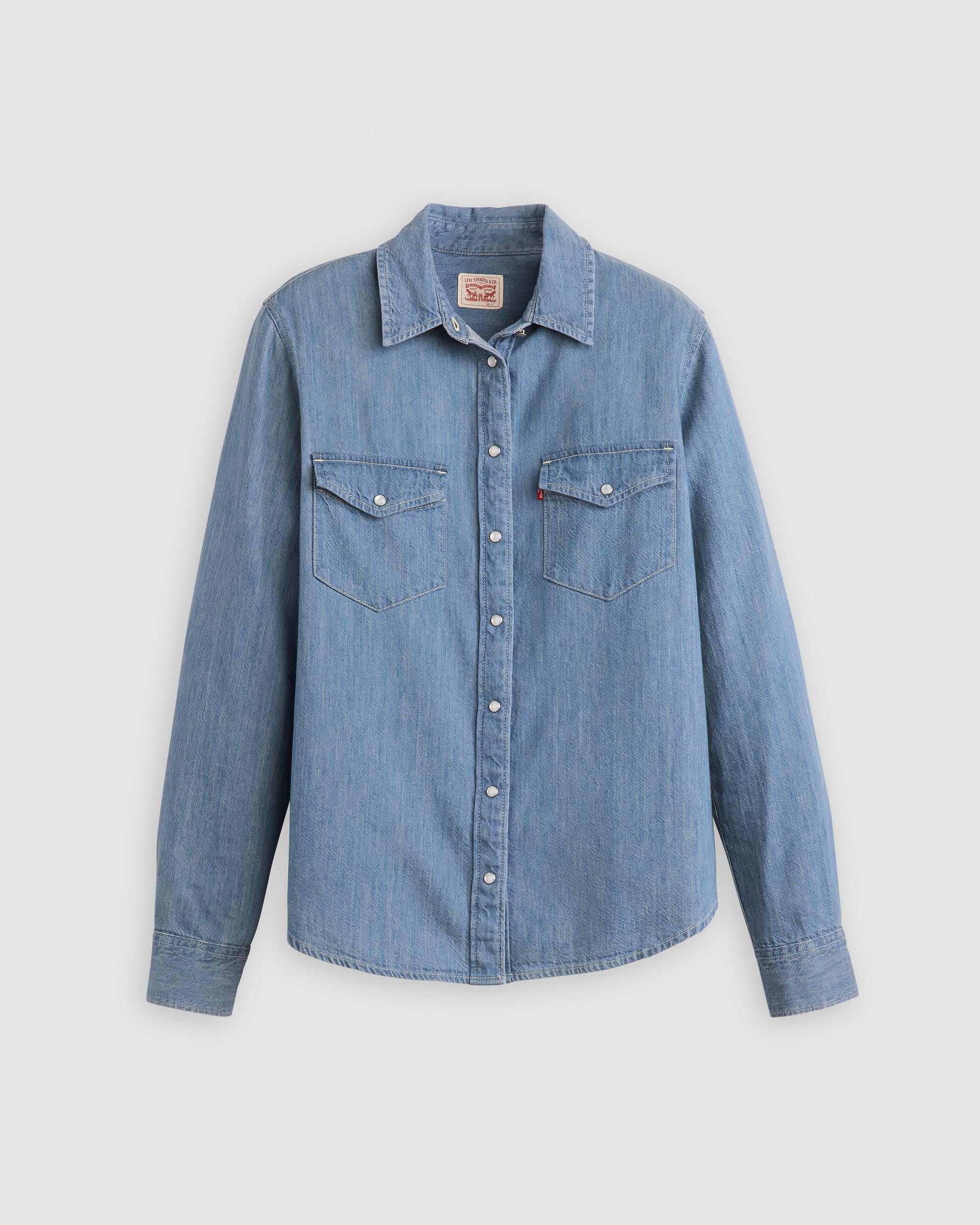 Iconic Western Linen+ Denim Shirt - Blue | Levi's® LI Iconic Western Linen+ Denim Shirt - Blue | Levi's® LI
