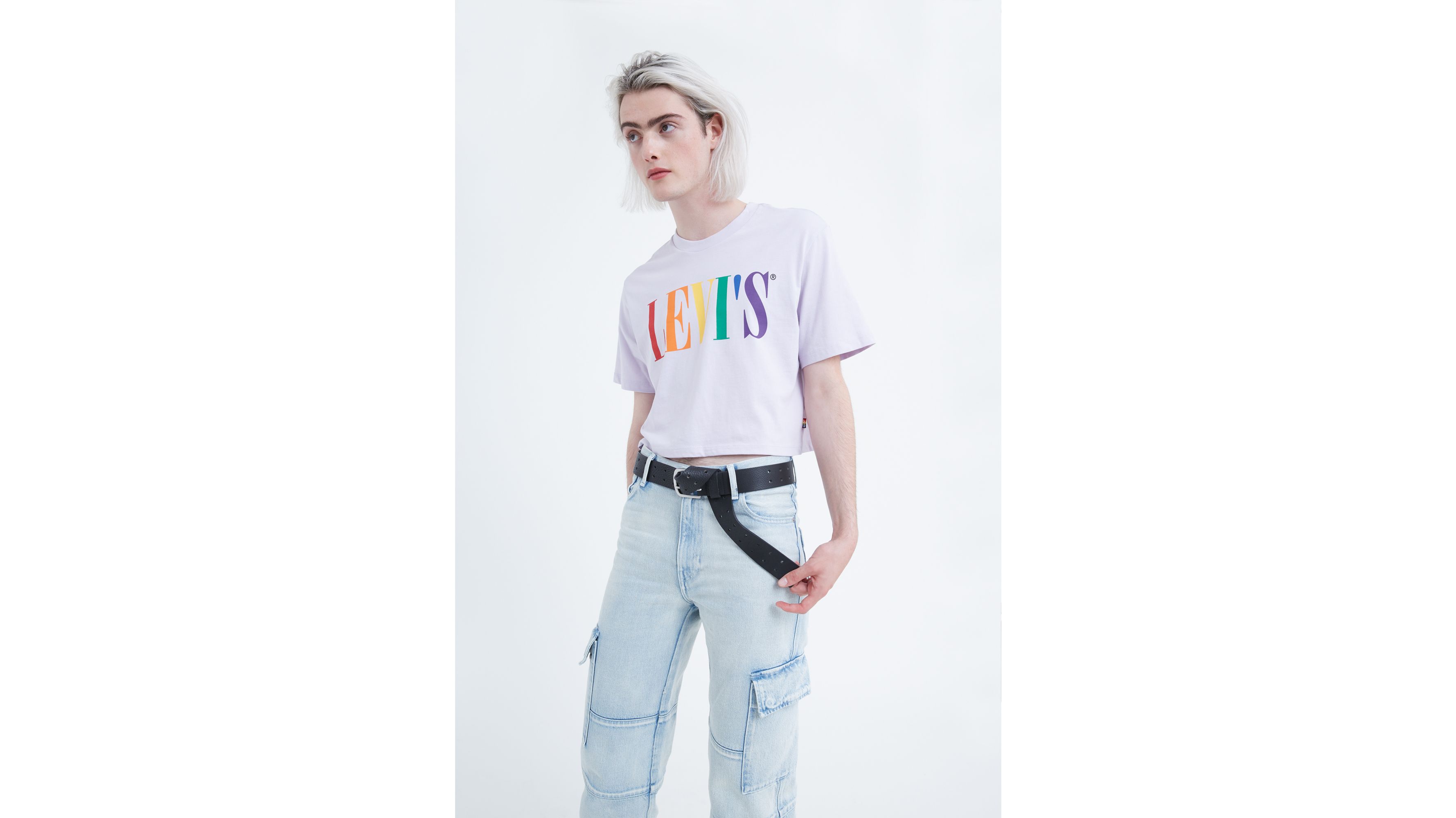 Levi's® Pride Community Cropped Tee Shirt 4