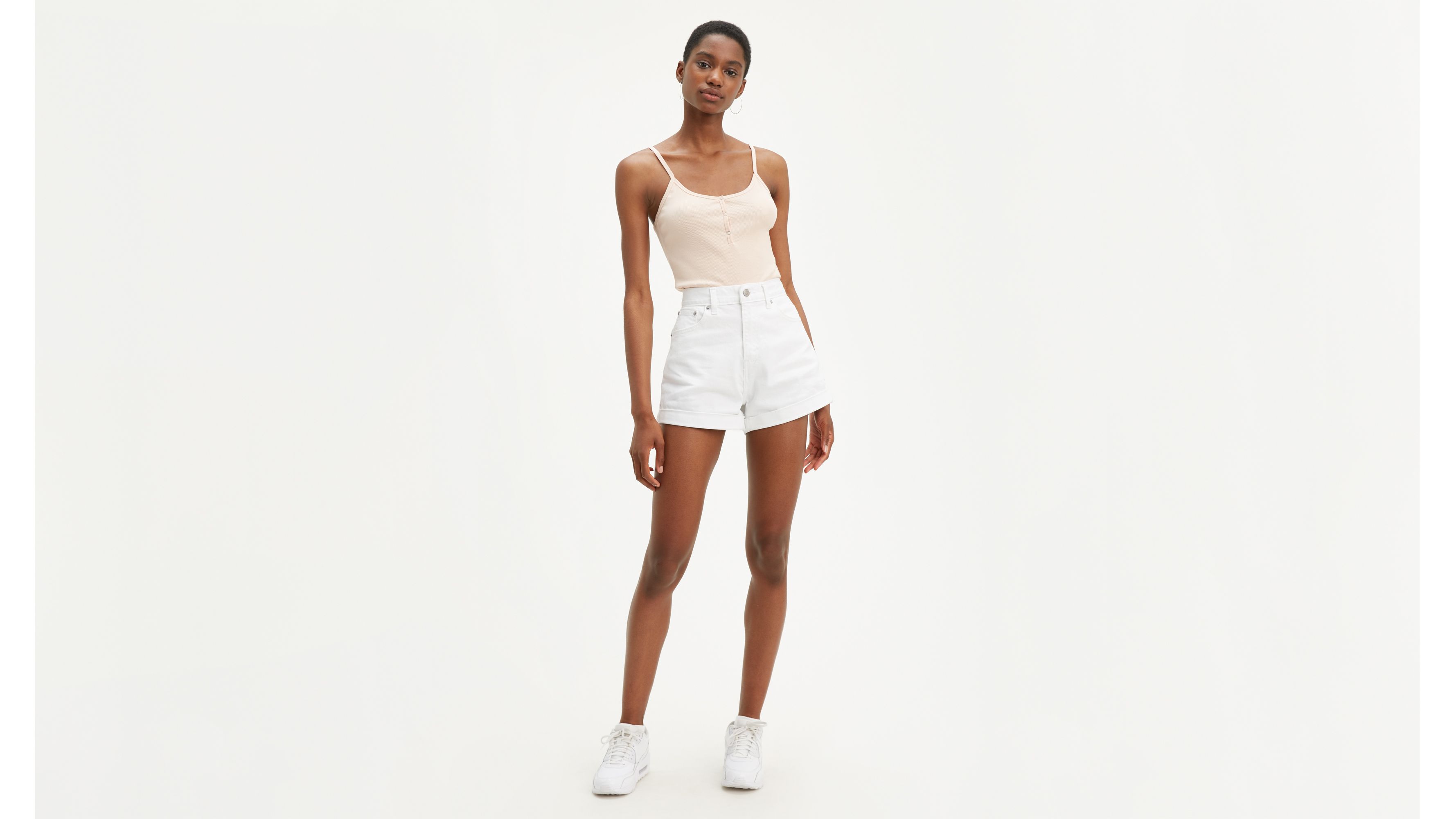 Womens Mom Shorts - White | Levi's® US