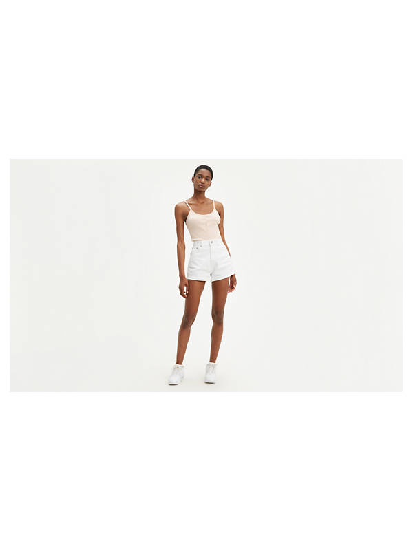 Womens Mom Shorts - White | Levi's® US