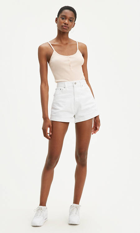 Womens Mom Shorts - White | Levi's® US