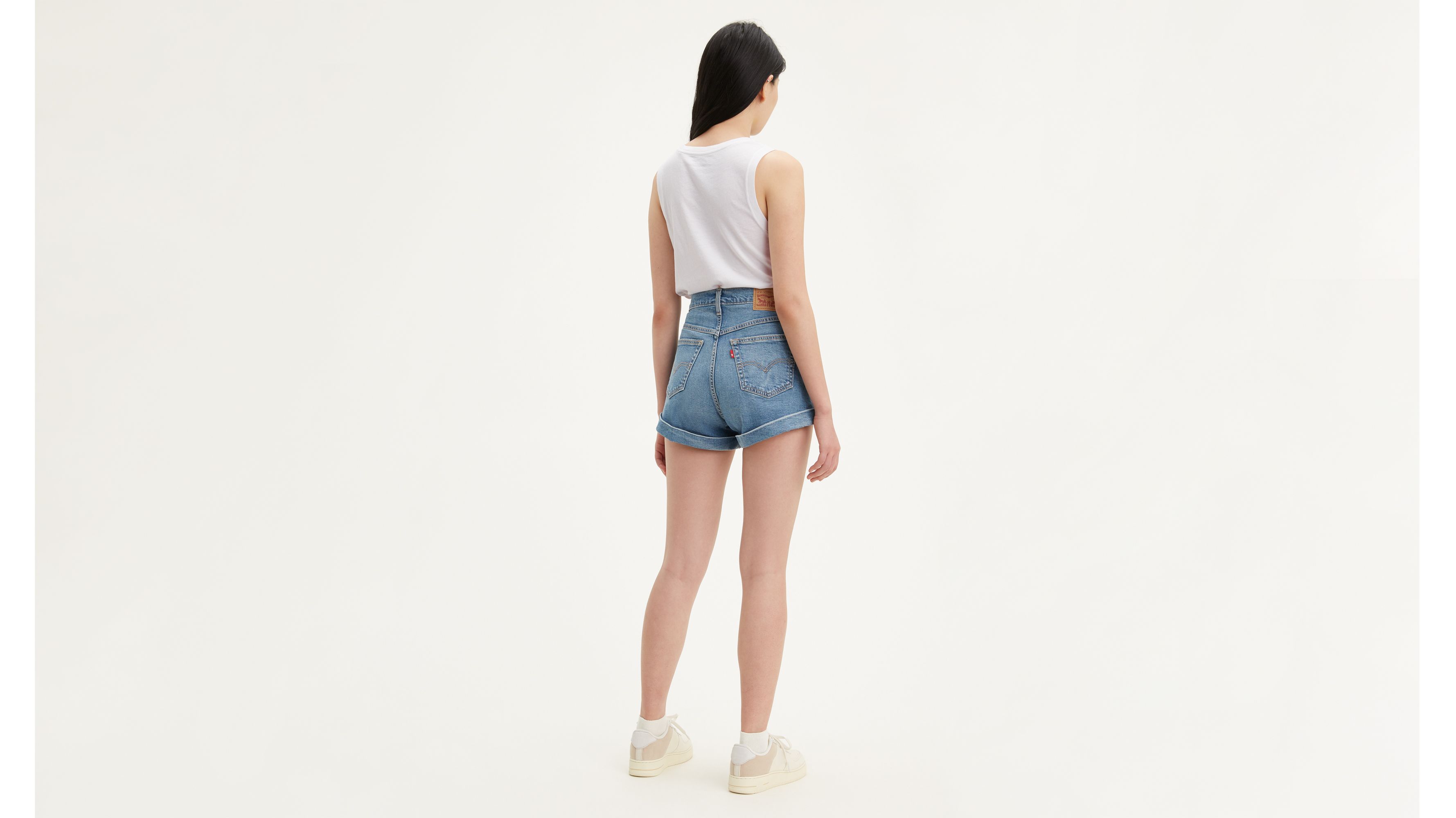 levi mom jean shorts