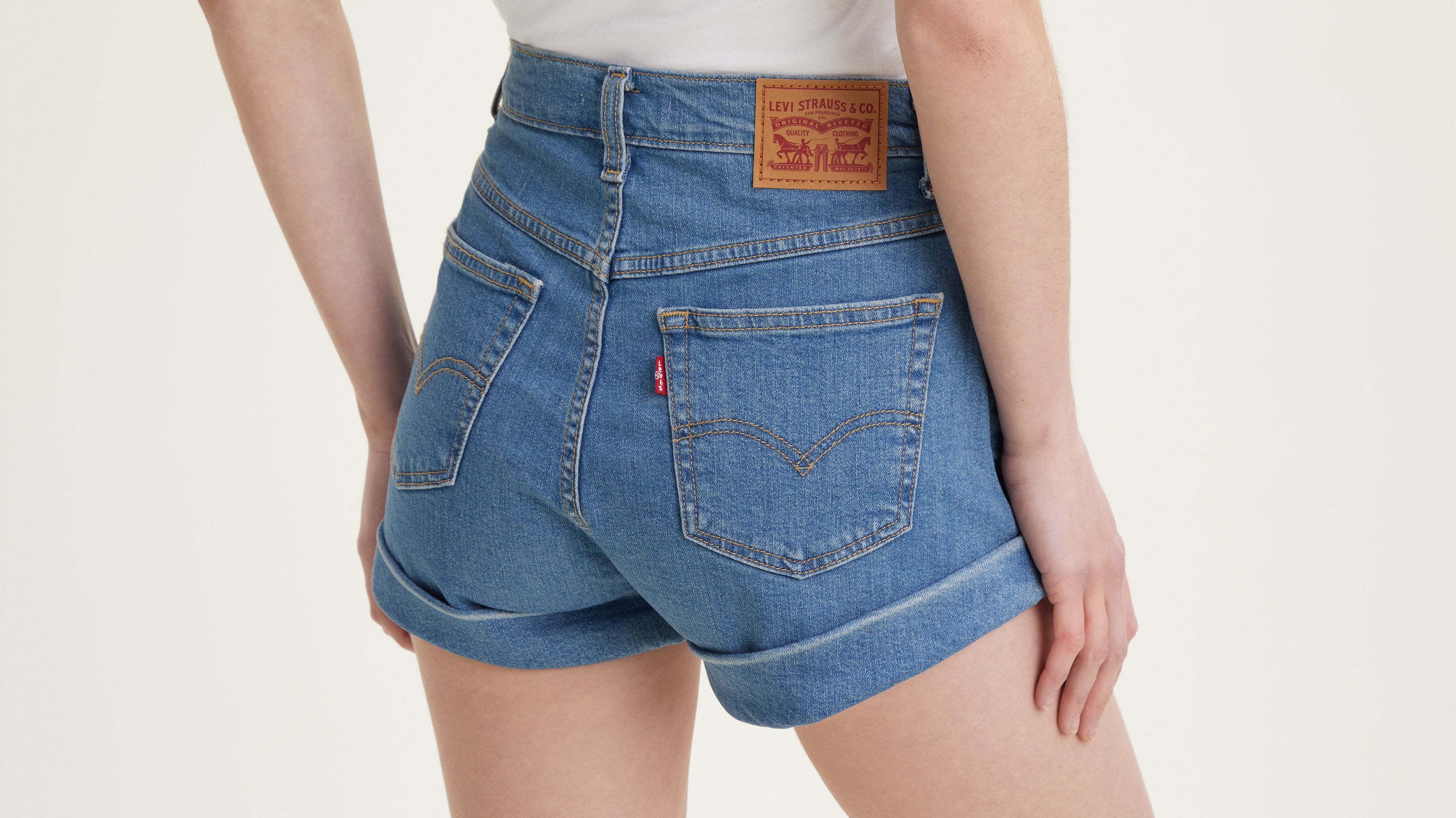 Mom A Line Shorts - Blue | Levi's® XK