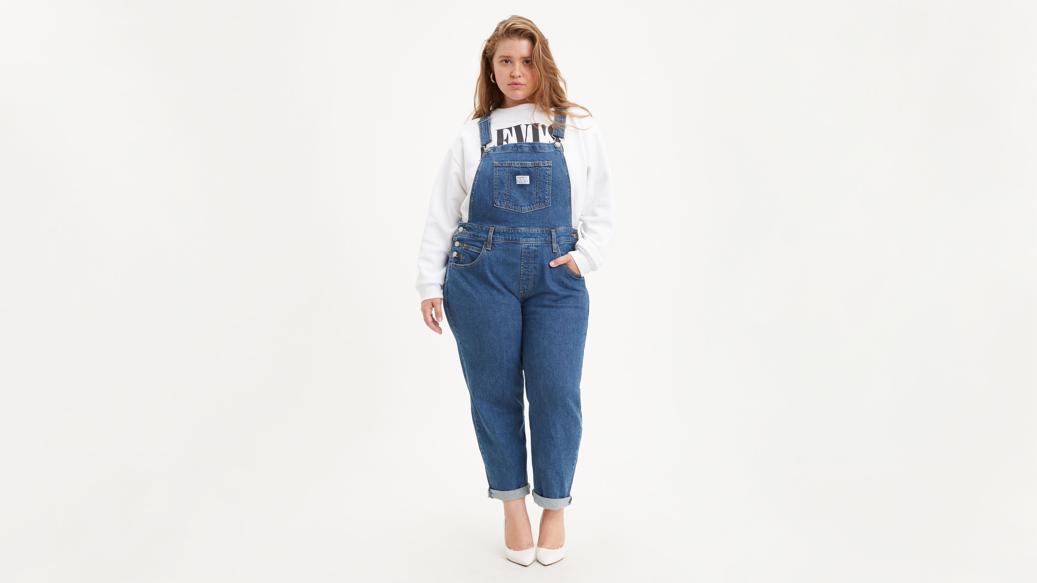 levis plus size overalls