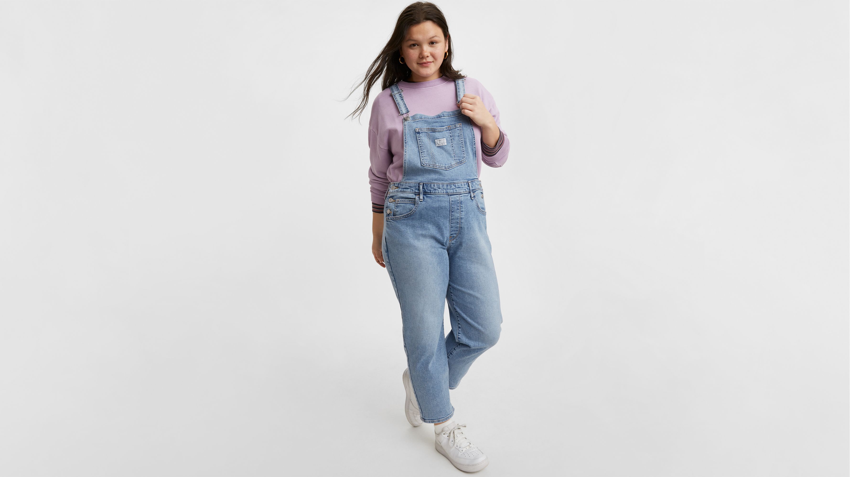 Everyday Overalls (plus Size) - Medium Wash