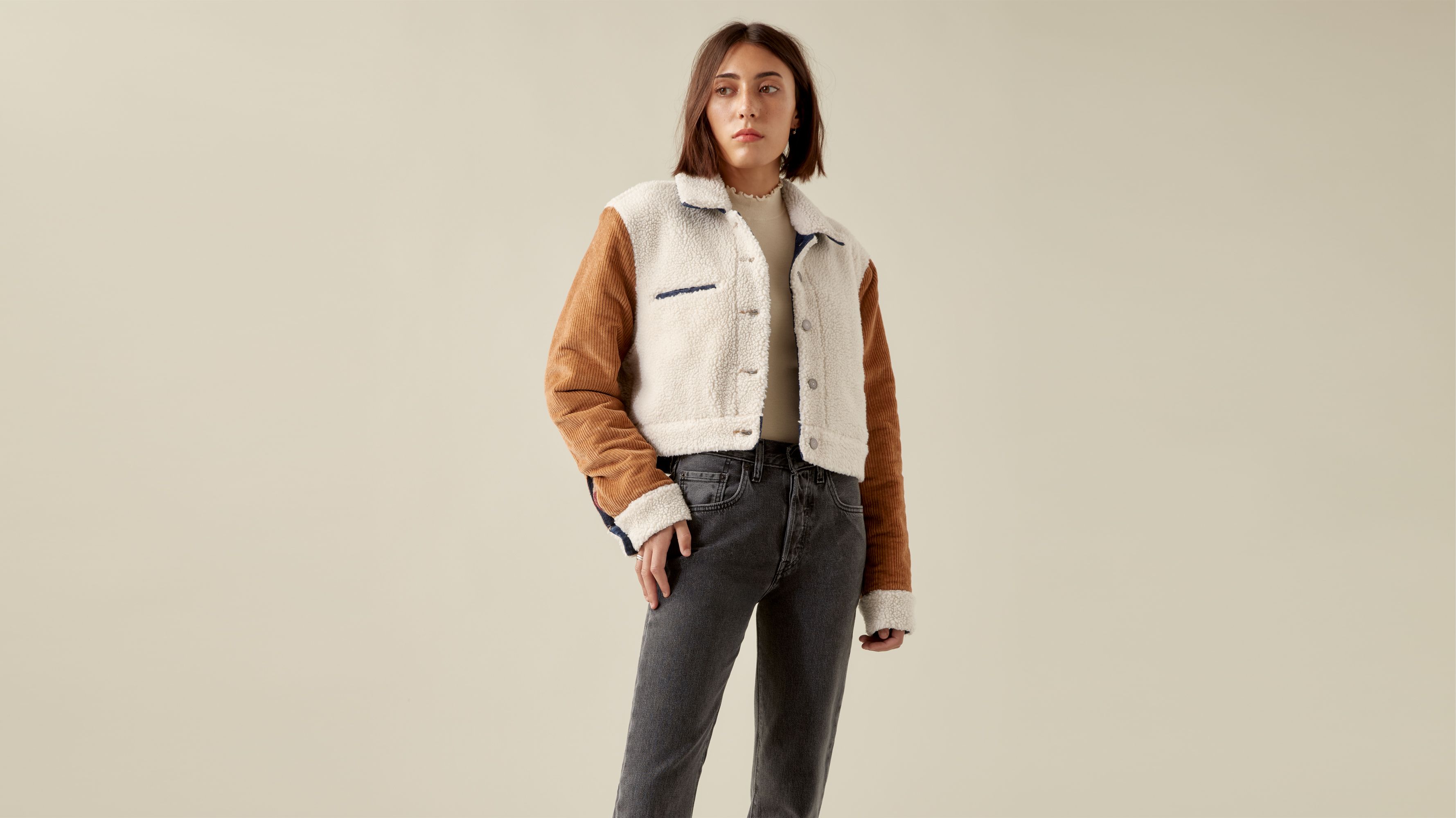 cropped trucker jacket