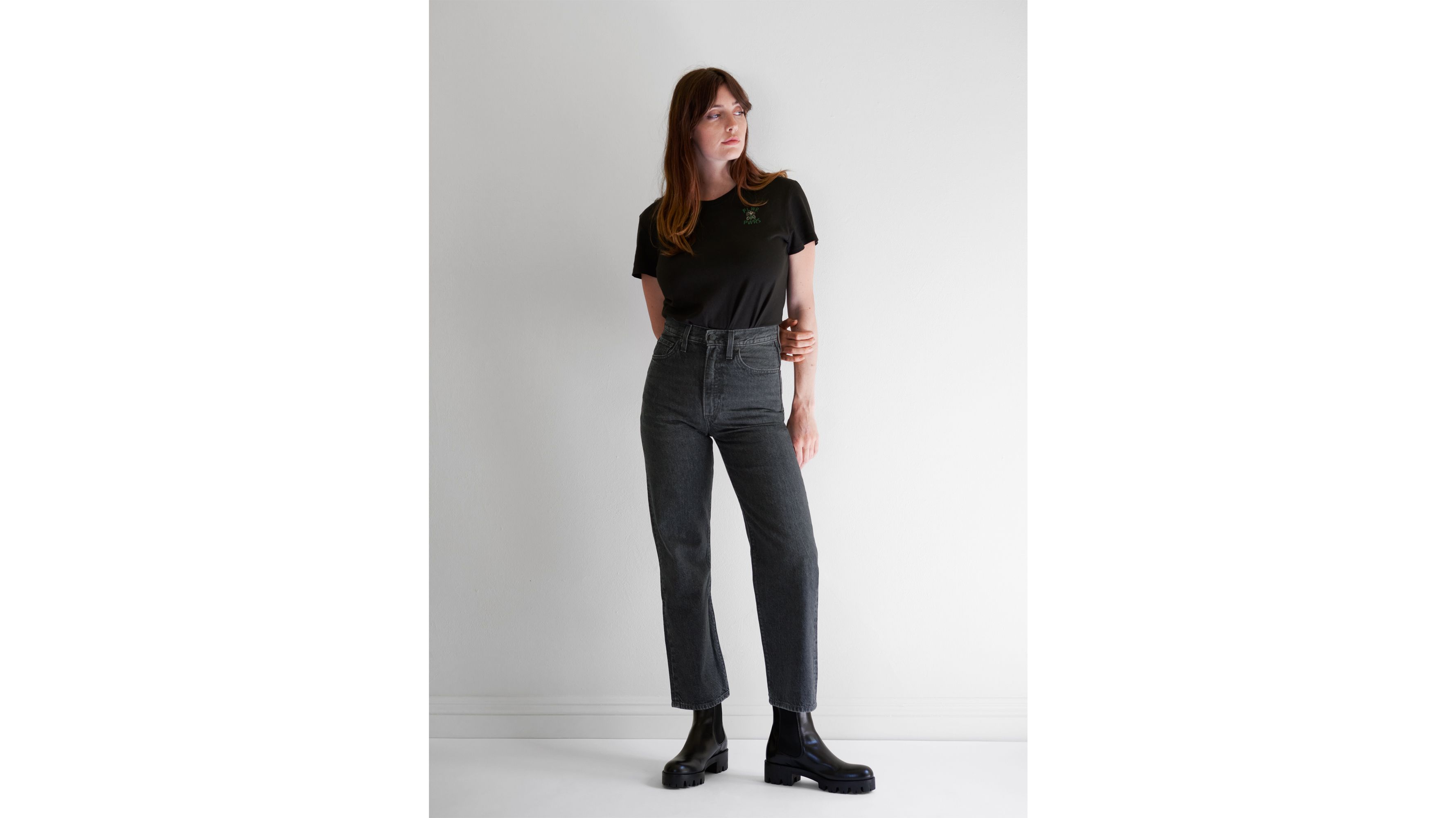 levi black denim jeans