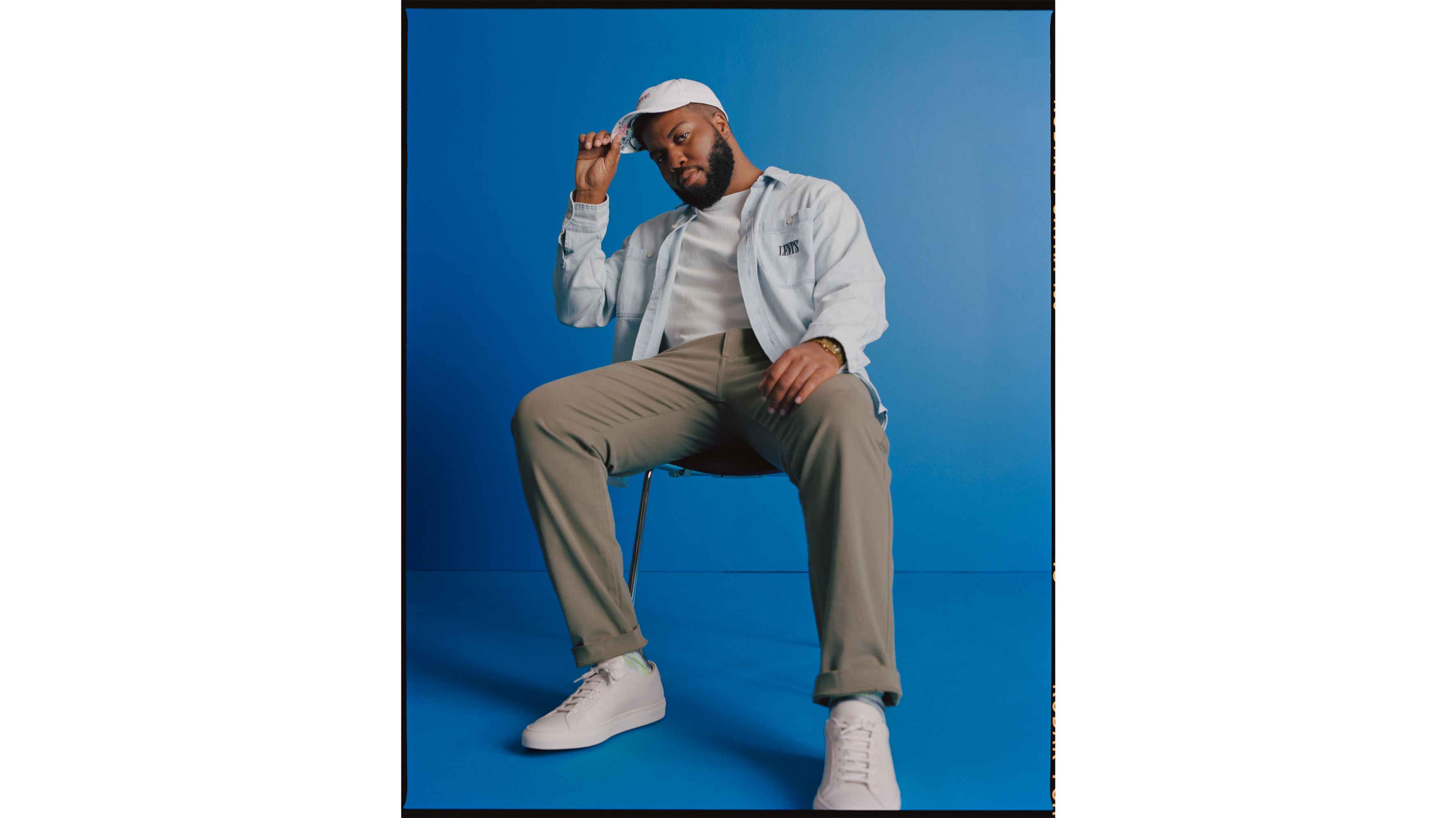 fitted chino pants