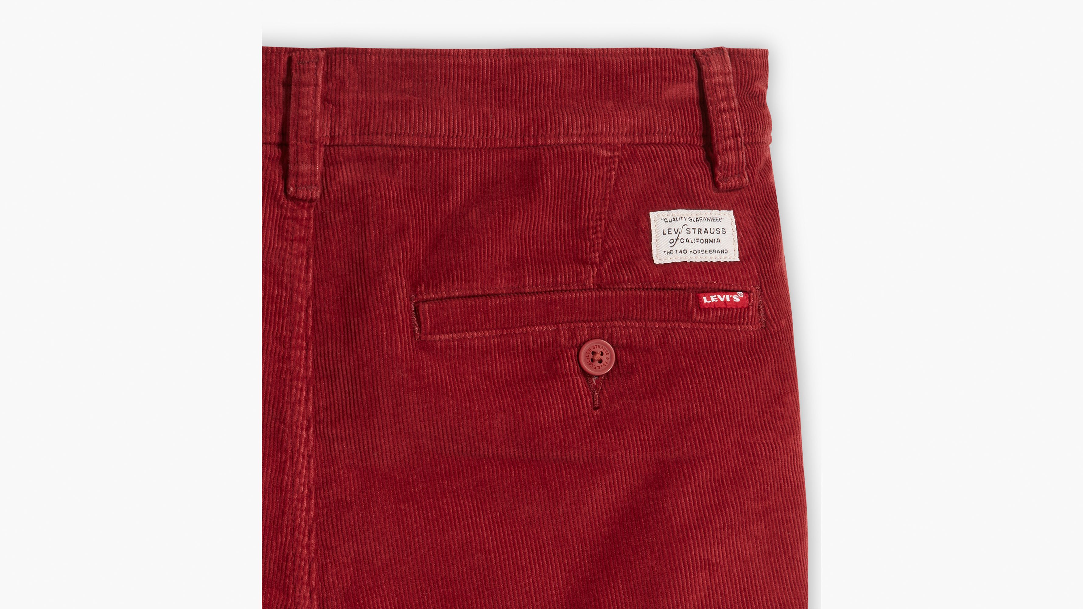 Levi's® Xx Chino Standard Taper Fit Corduroy Men's Pants - Red