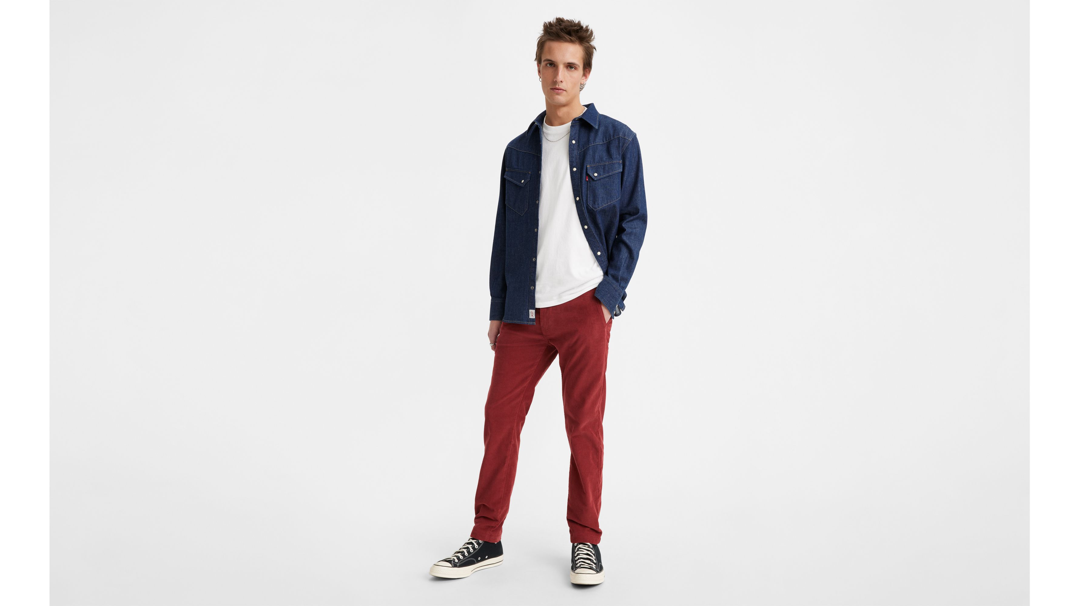 Levi's® Xx Chino Standard Taper Fit Corduroy Men's Pants - Red | Levi's® US