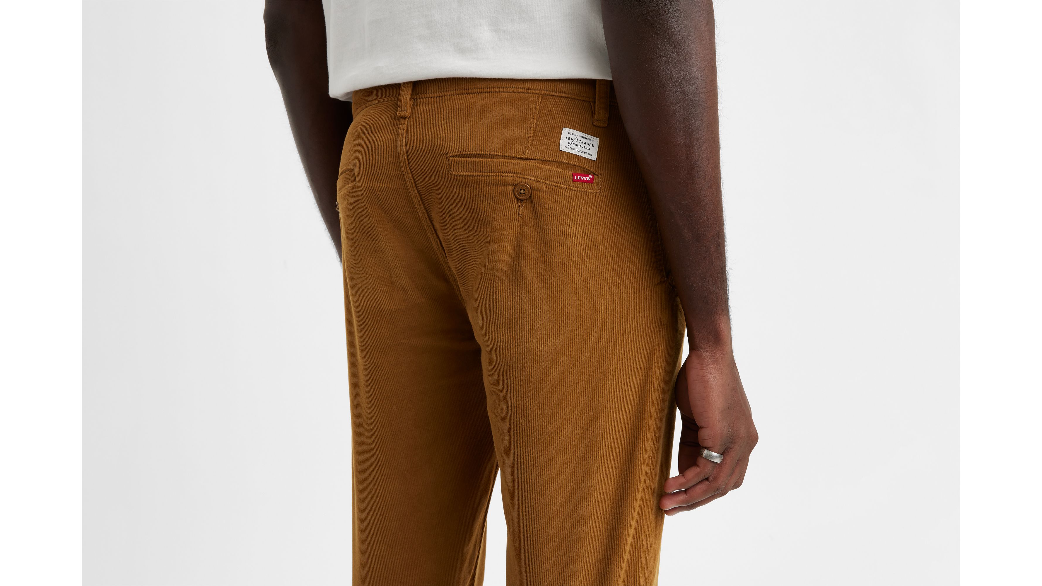 The Brunswick Slim Fit Corduroy Pant in Caramel Brown