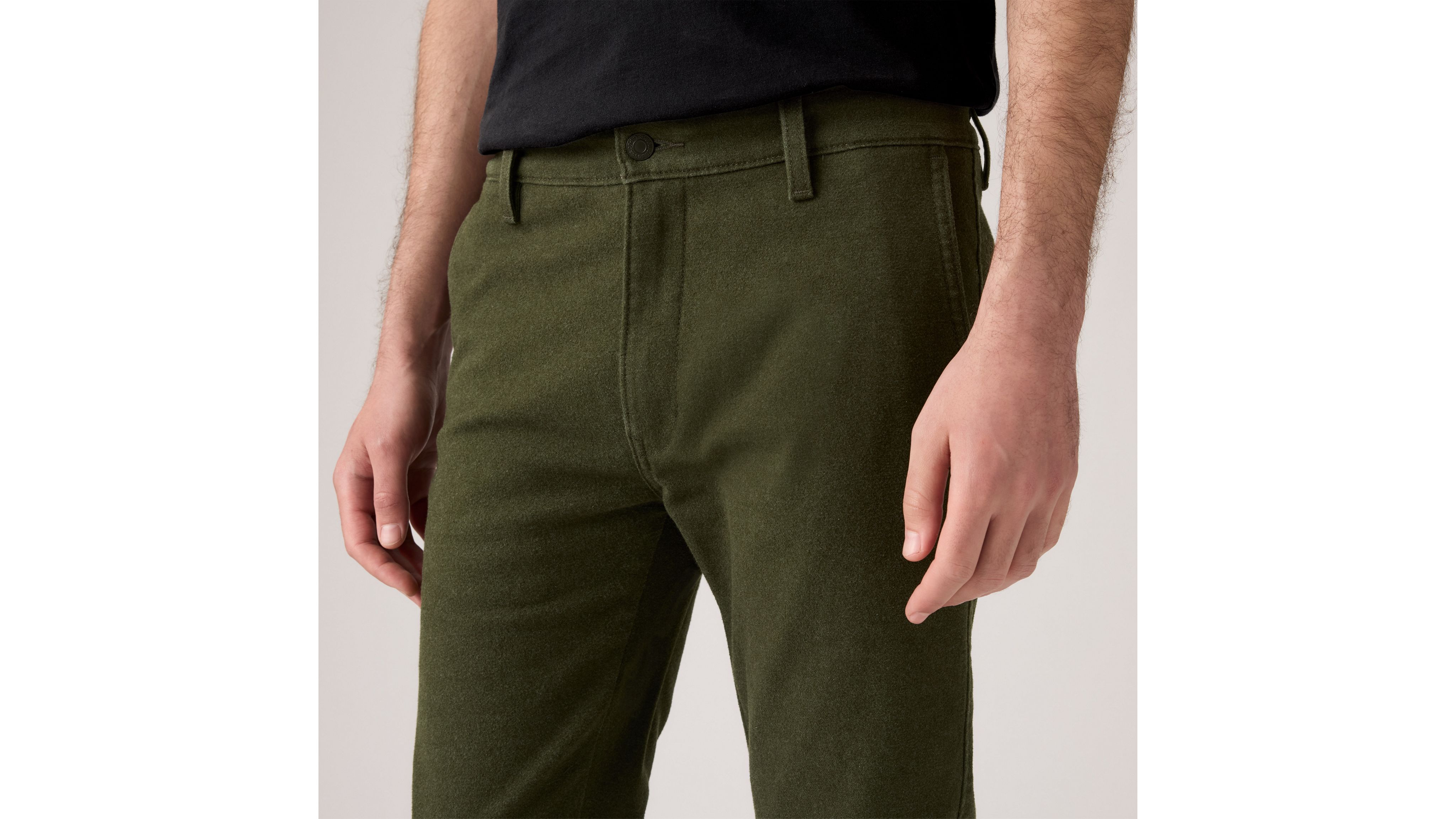 XX Chino Standard Taper Fit Brushed Wool-like Twill Men's Pants 2