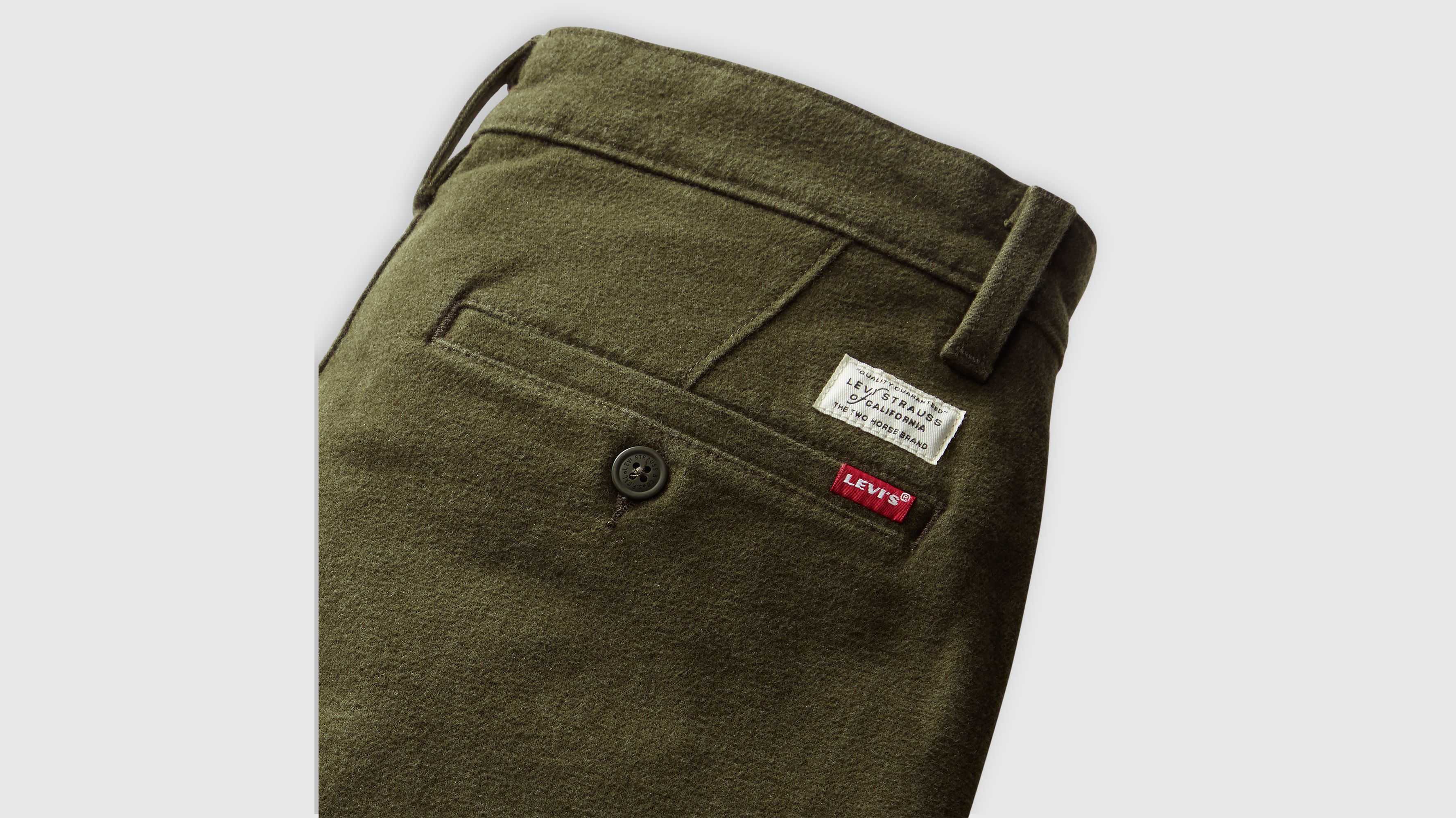 XX Chino Standard Taper Fit Brushed Wool-like Twill Men's Pants 7