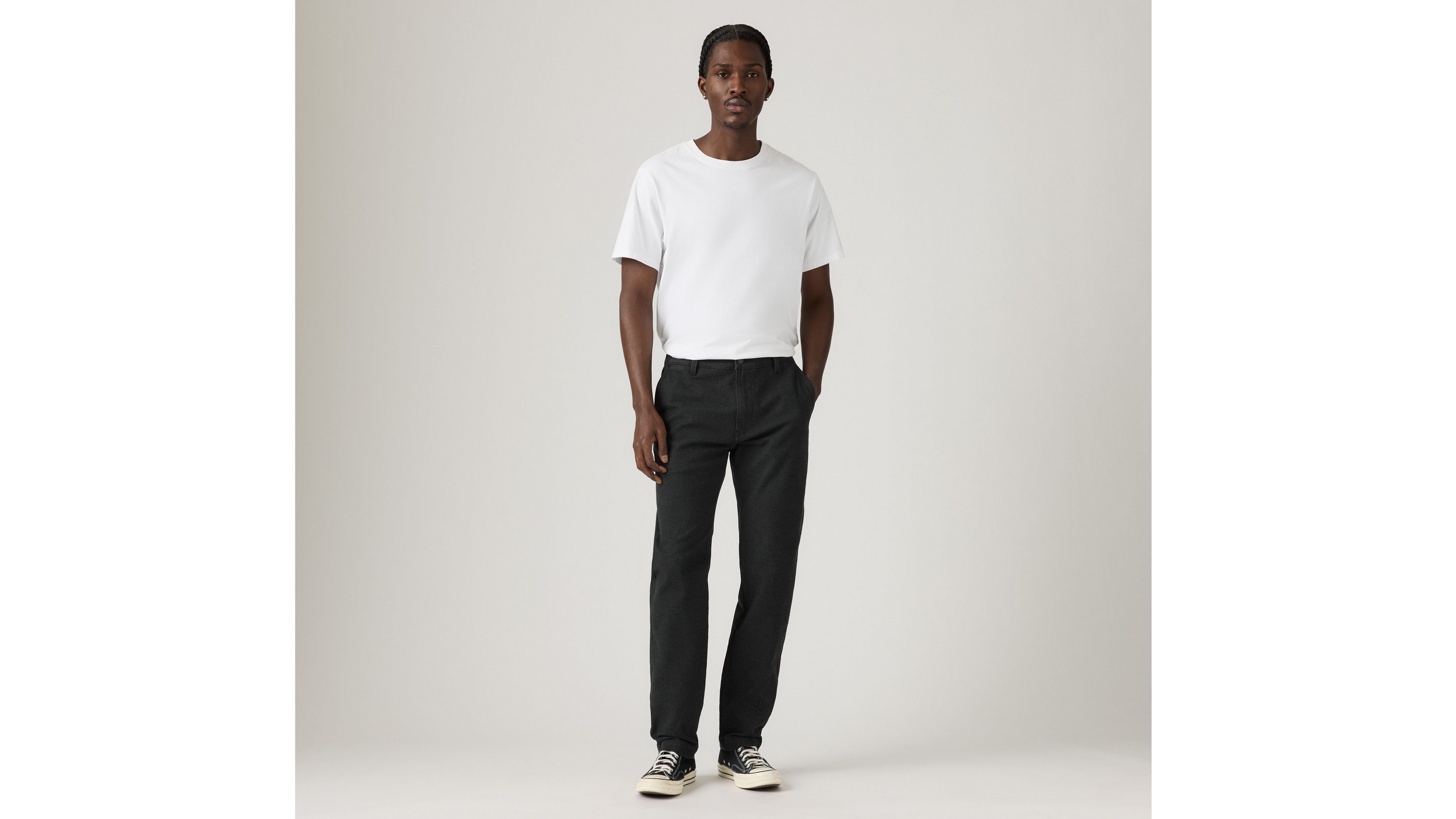 XX Chino Standard Taper Fit Brushed Wool-like Twill Men's Pants 1