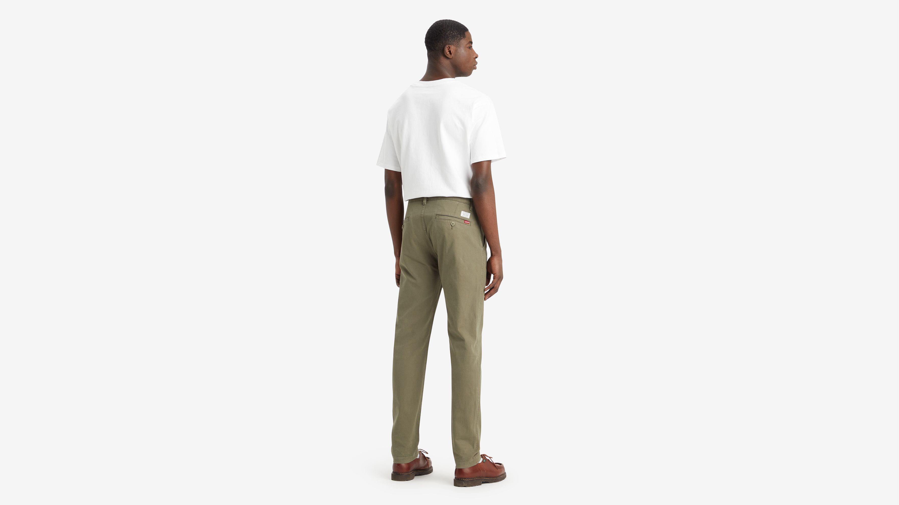 Slim Taper Stretch Chino Khaki – MONADIC