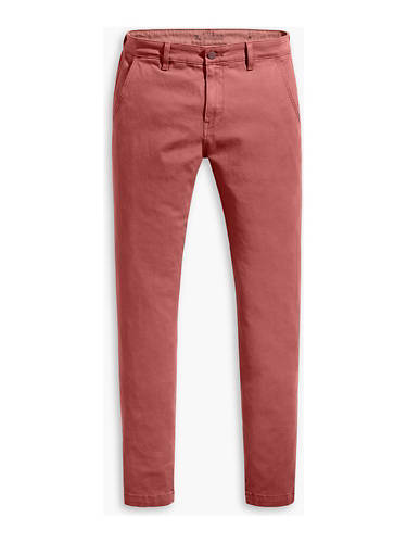 리바이스 Levi Levi’s Xx Chino Slim Taper Fit Mens Pants,Garnet Rose Shady Garment Dye - Red - Stretch