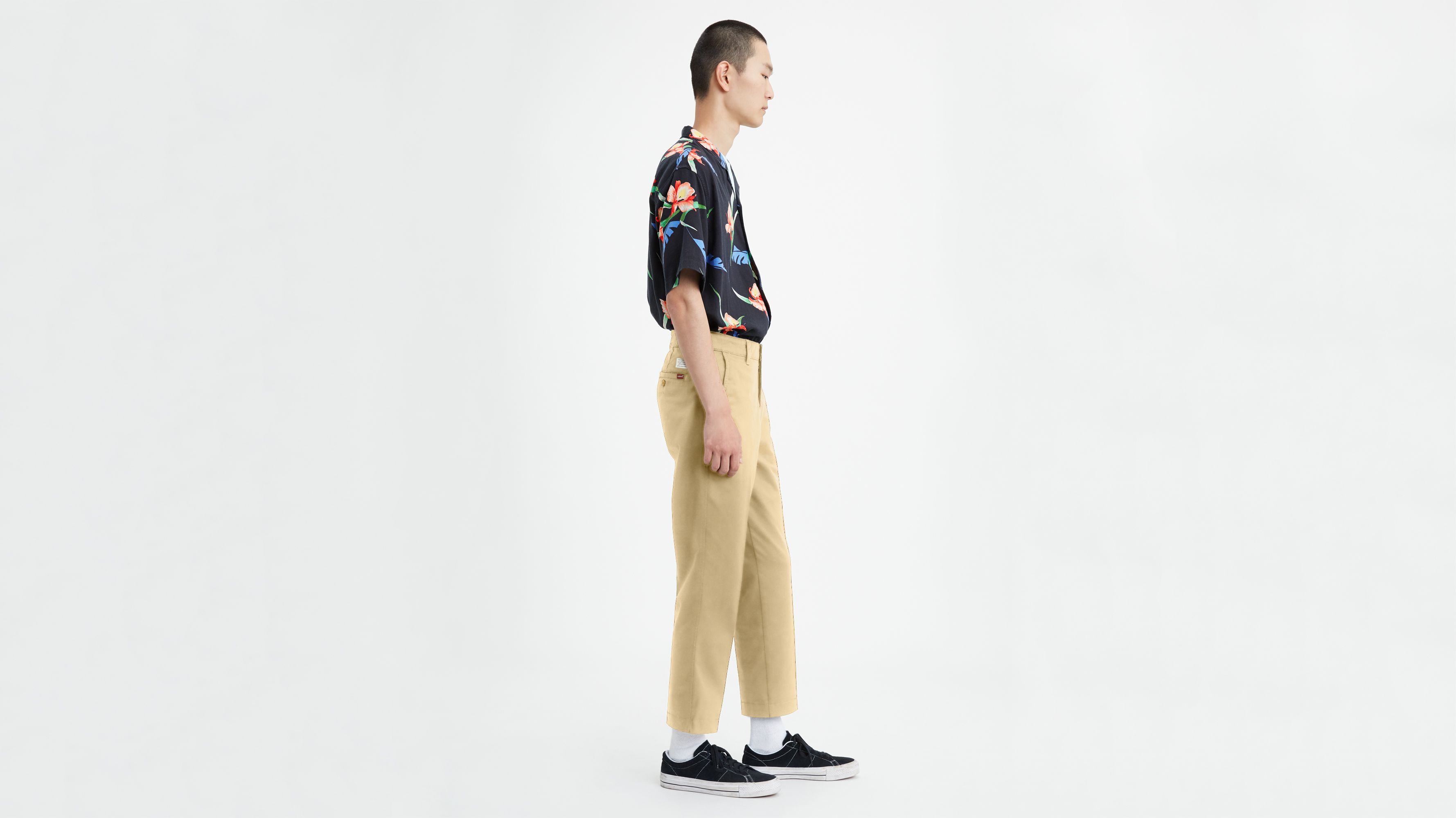 chino cropped trousers