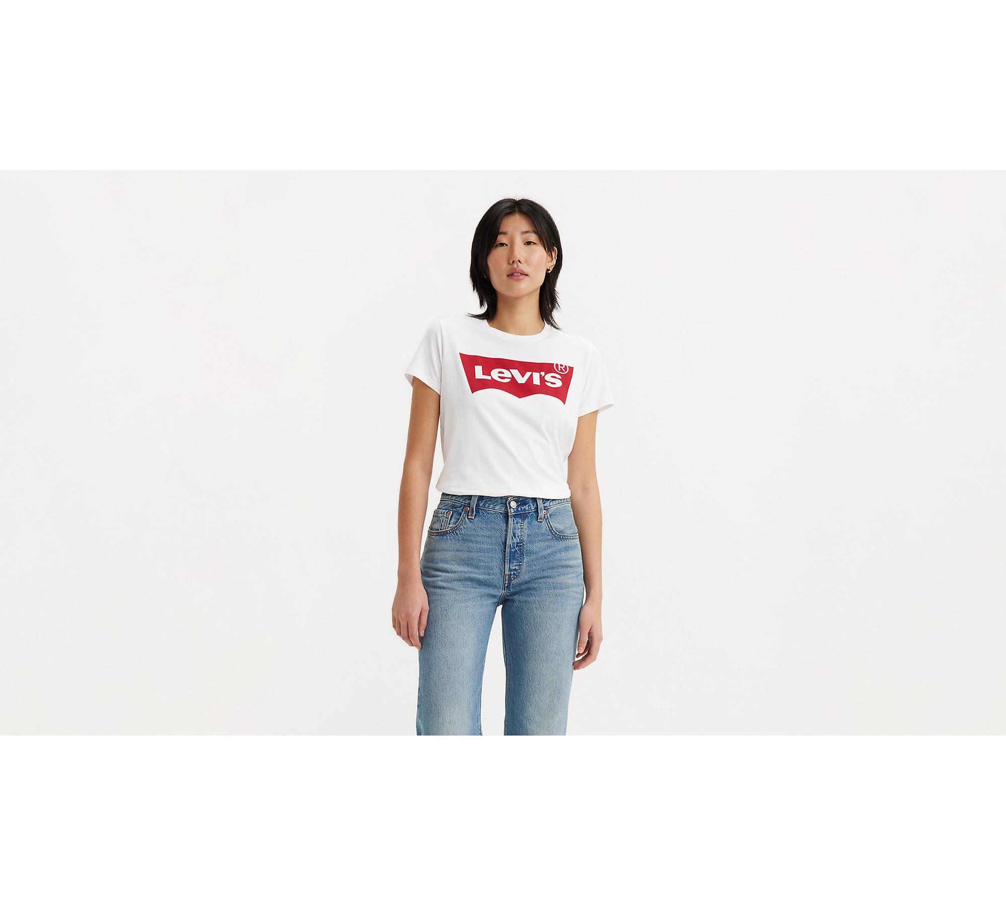 Zegevieren zwaartekracht inrichting Het Perfect T-shirt - Wit | Levi's® NL