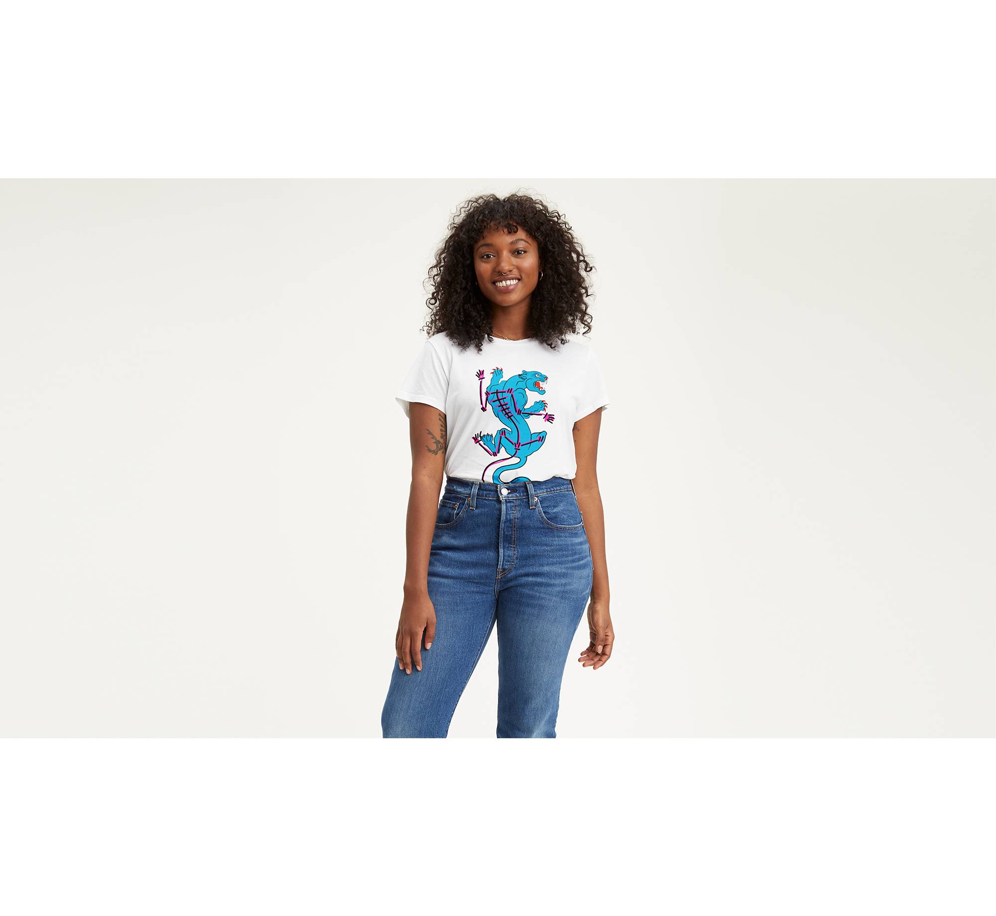 Levi's® x Gianni Lee Graphic Blue Panther Tee Shirt 1