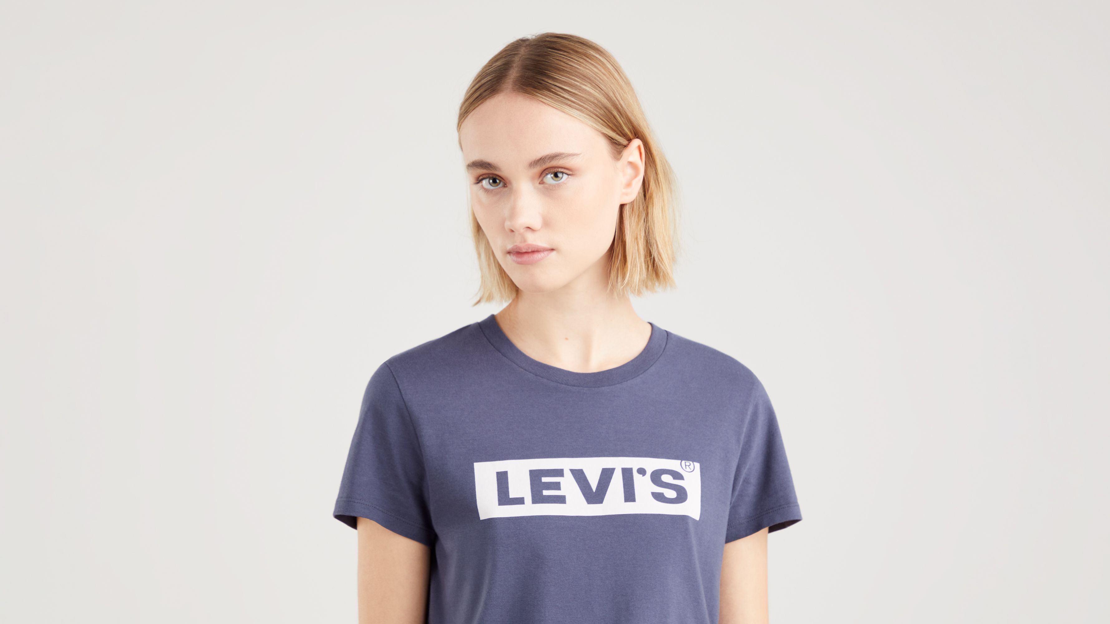 T shirt 2024 levis bleu femme