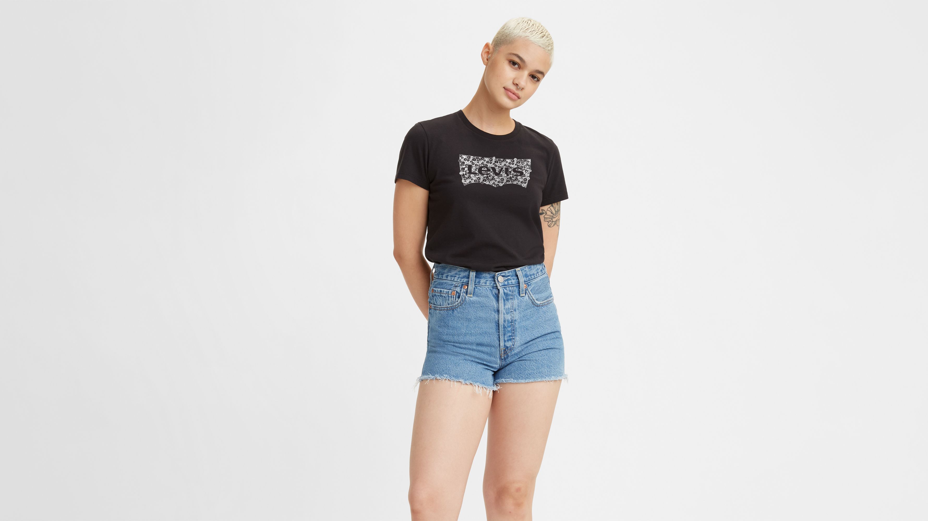 levis crop top womens