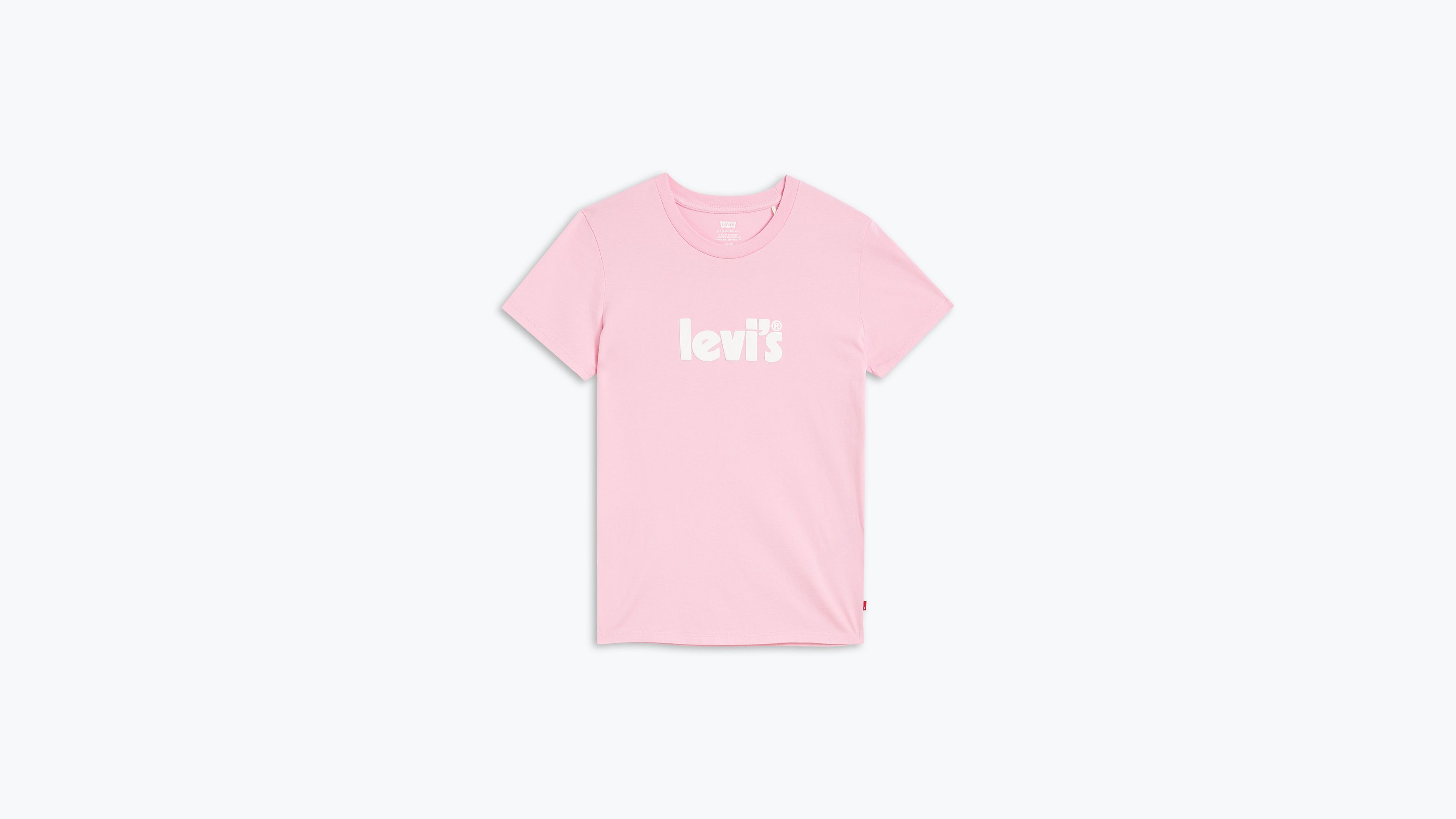 Levi pink shop t shirt