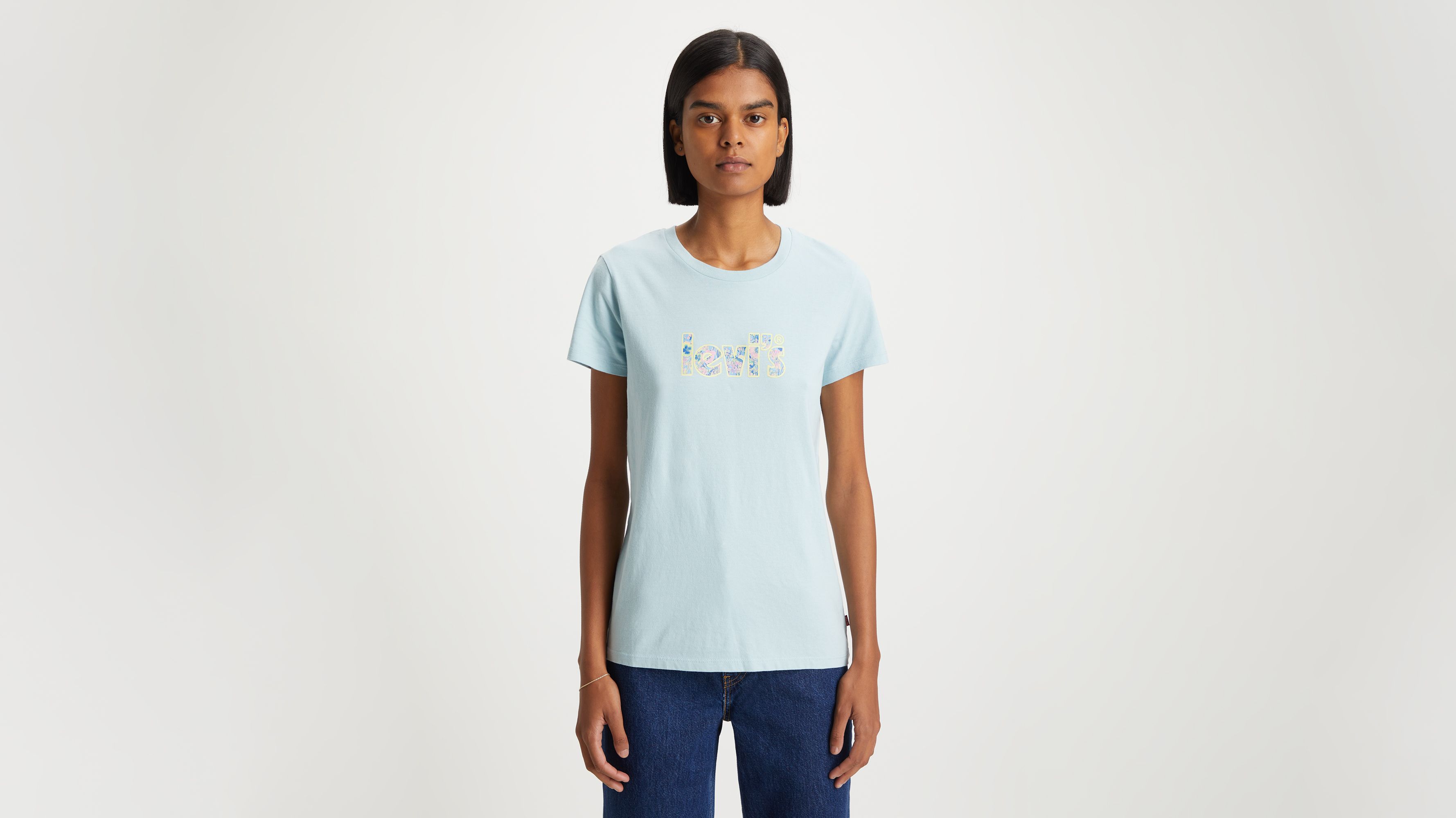 Tee shirt levis bleu femme online