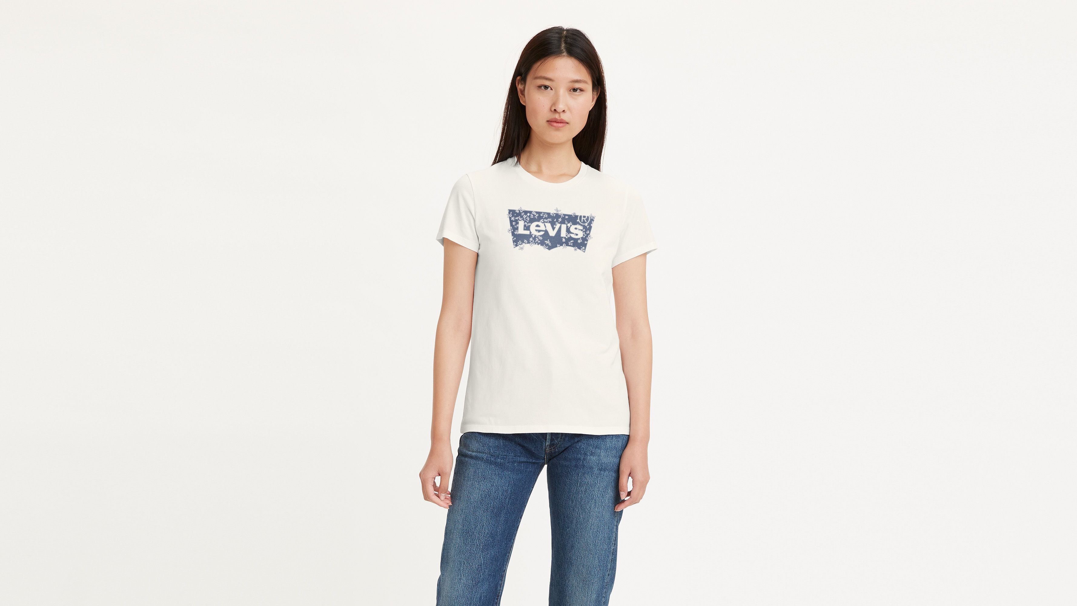 Tee shirt cheap long levis femme