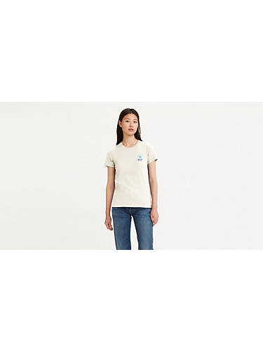리바이스 Levi Perfect T-shirt,Sunny Cream - White