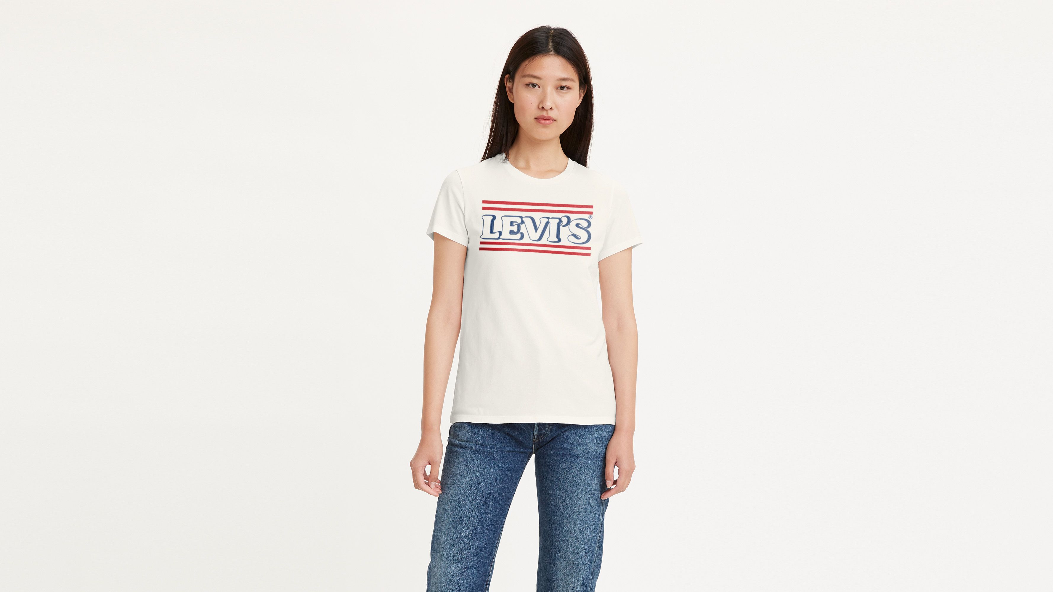 Levi's® Logo Perfect T-shirt - White | Levi's® US