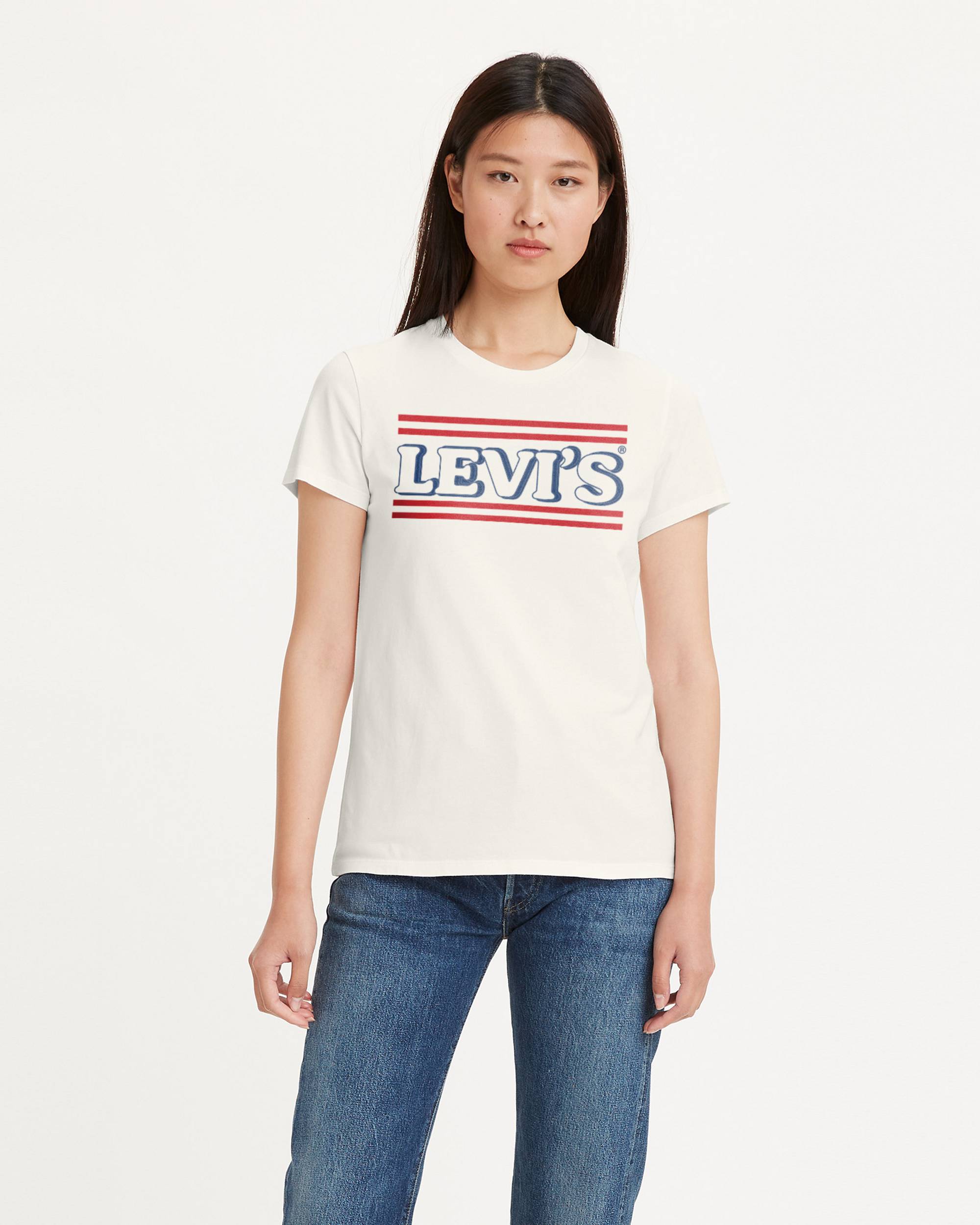 Levi's® Logo Perfect T-shirt - White | Levi's® US Levi's® Logo Perfect T-shirt - White | Levi's® US